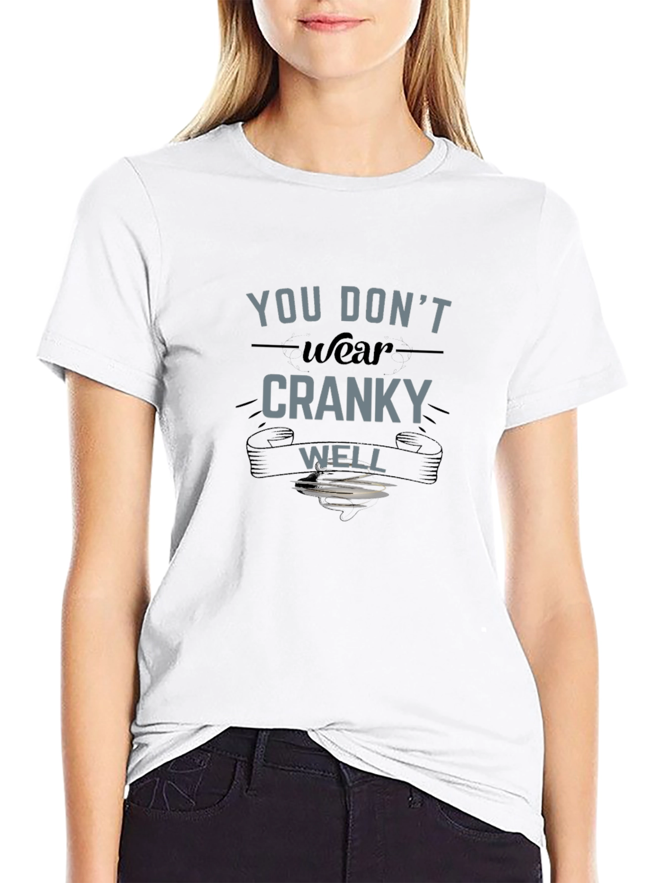 Camiseta Negra con Diseño Cranky
