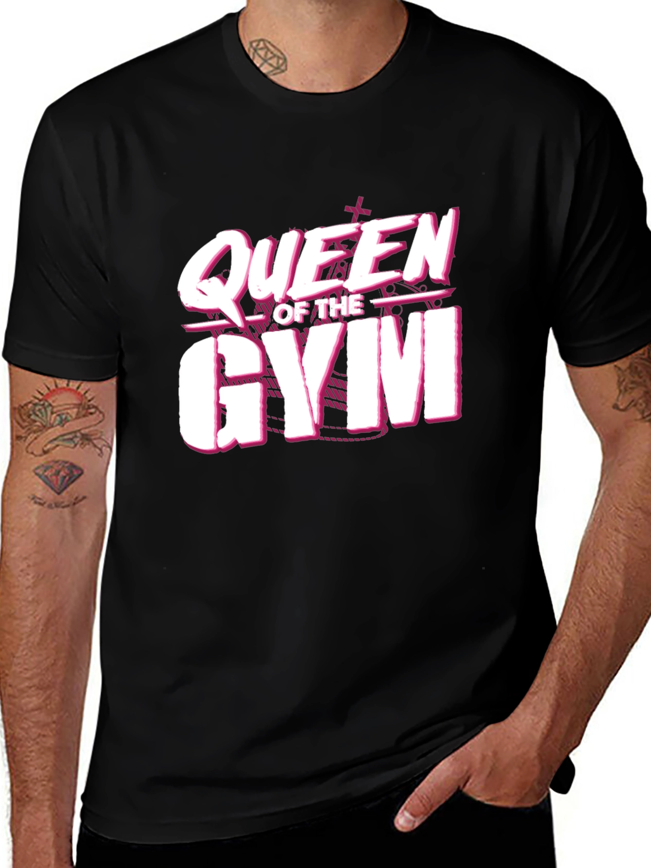 Camiseta Queen of the Gym Negra