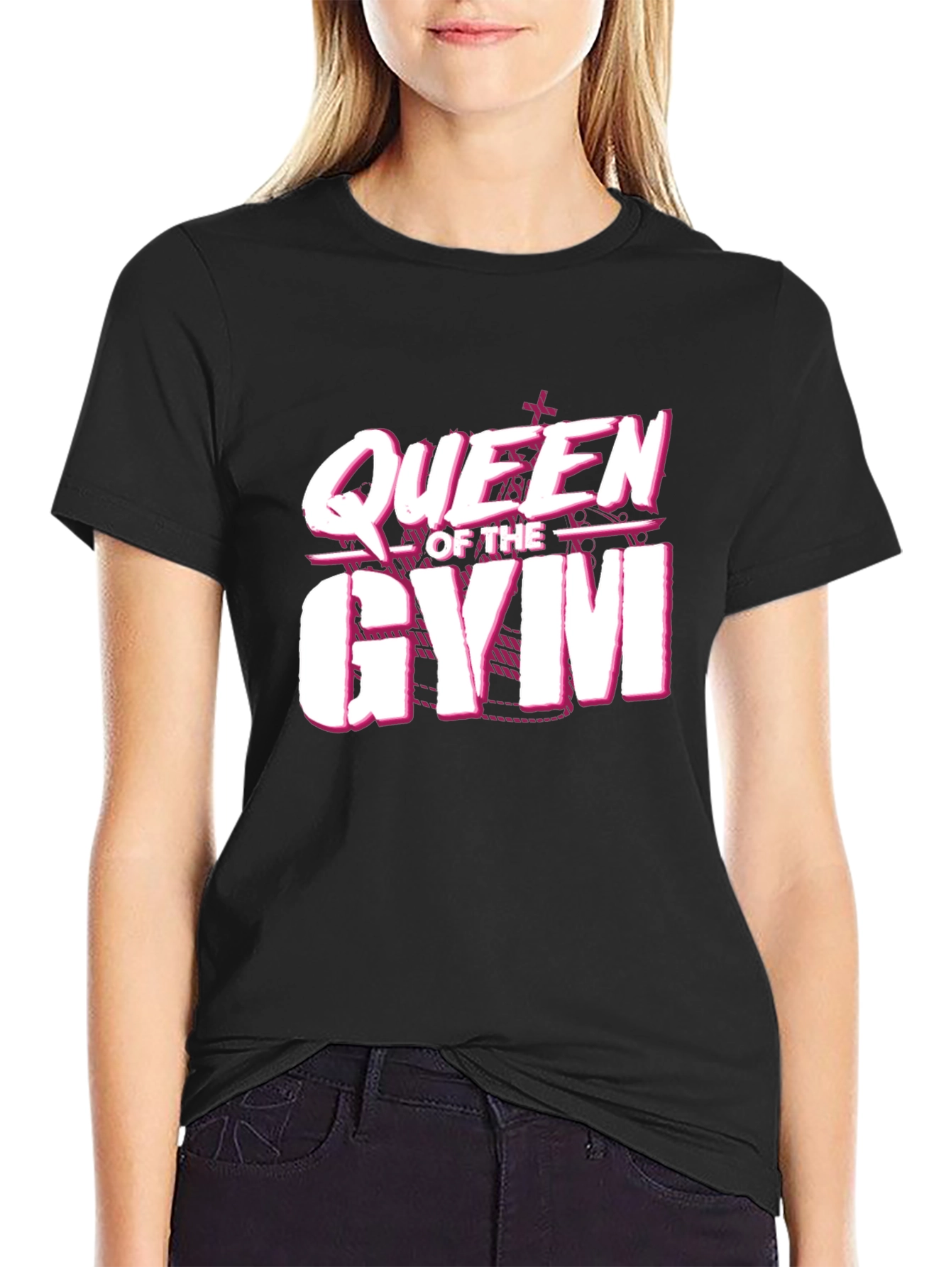 Camiseta Queen of the Gym Negra