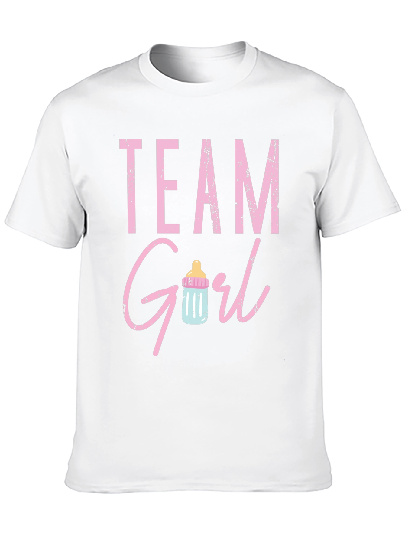 Camiseta Negra Team Girl Baby Shower