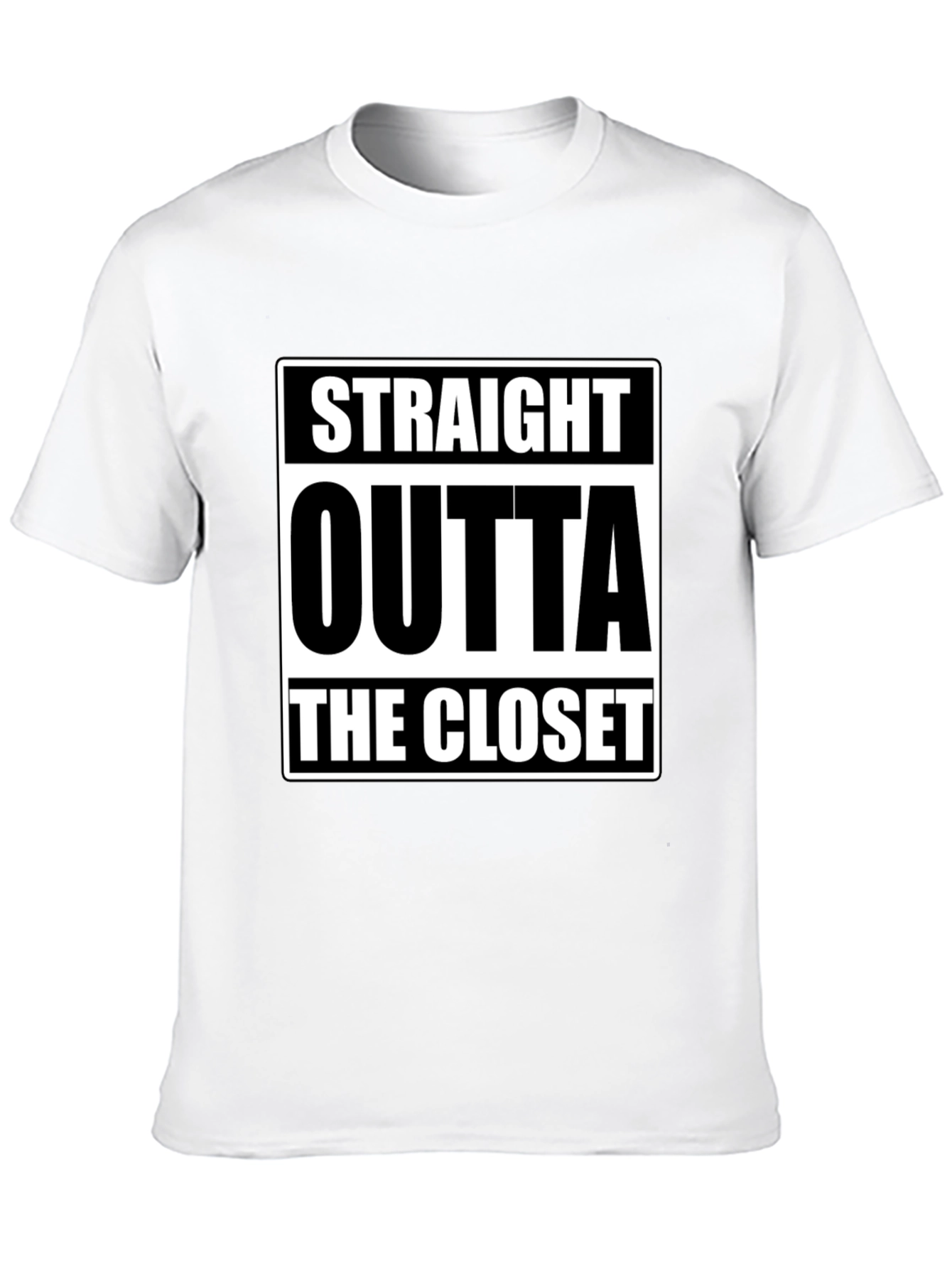 Camiseta Negra Straight Outta The Closet