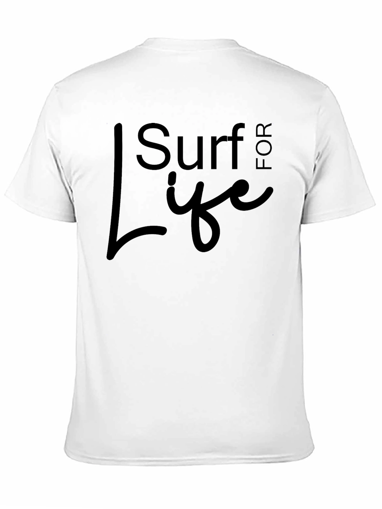 Camiseta Negra Surf for Life Casual