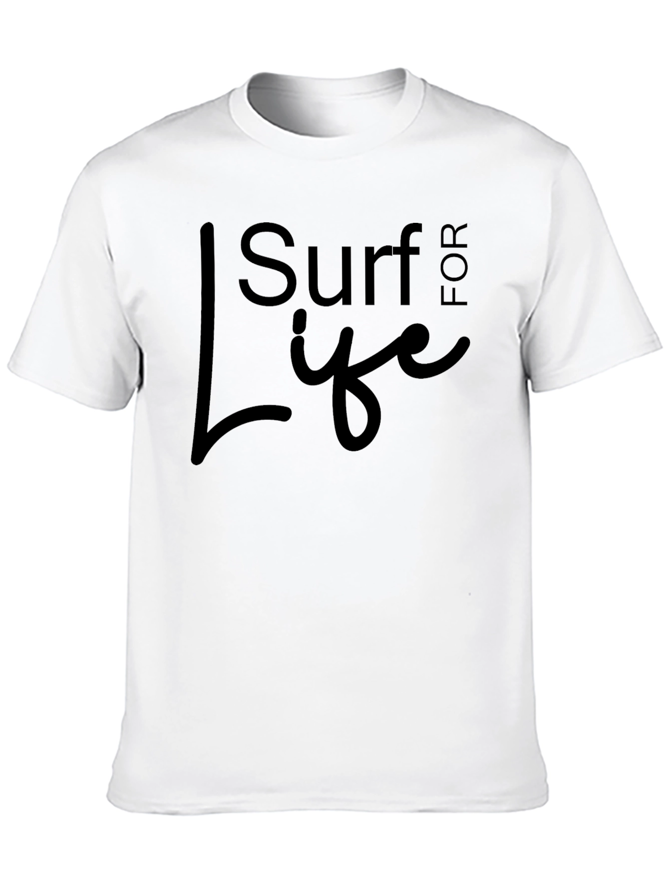 Camiseta Negra Surf for Life Casual