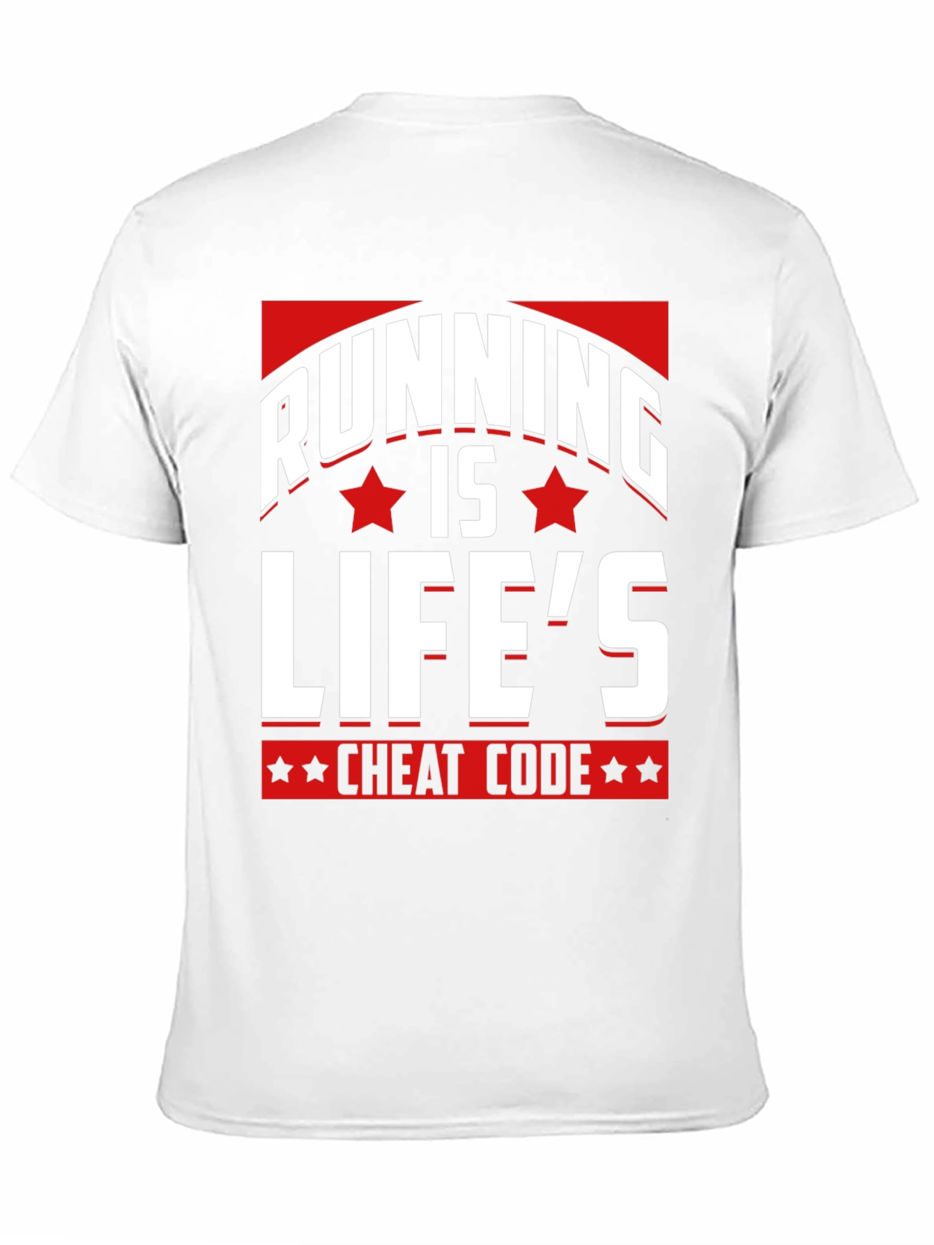 Camiseta Negra Running is Lifes Cheat Code