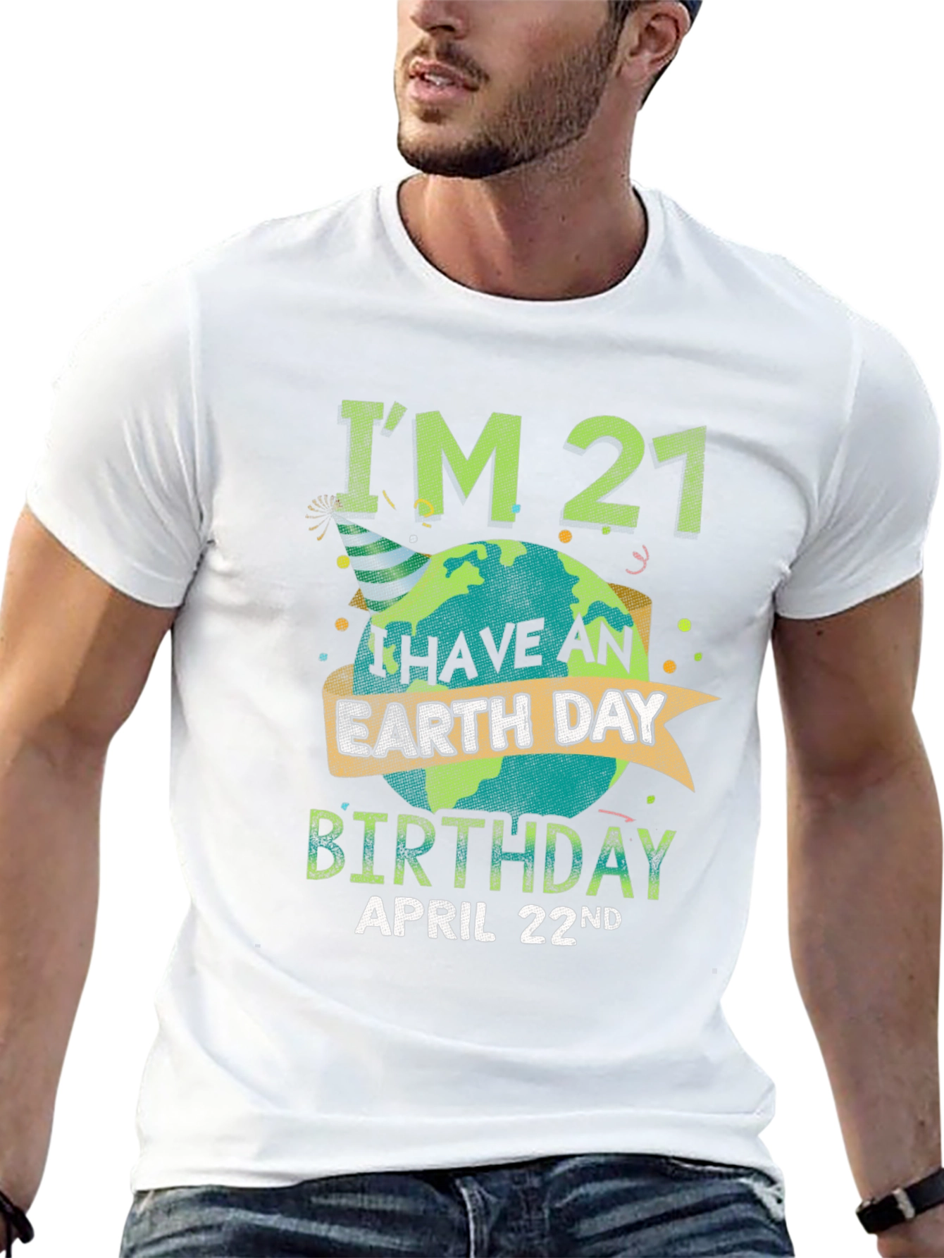 Camiseta Cumpleaños Día de la Tierra - 21 Años