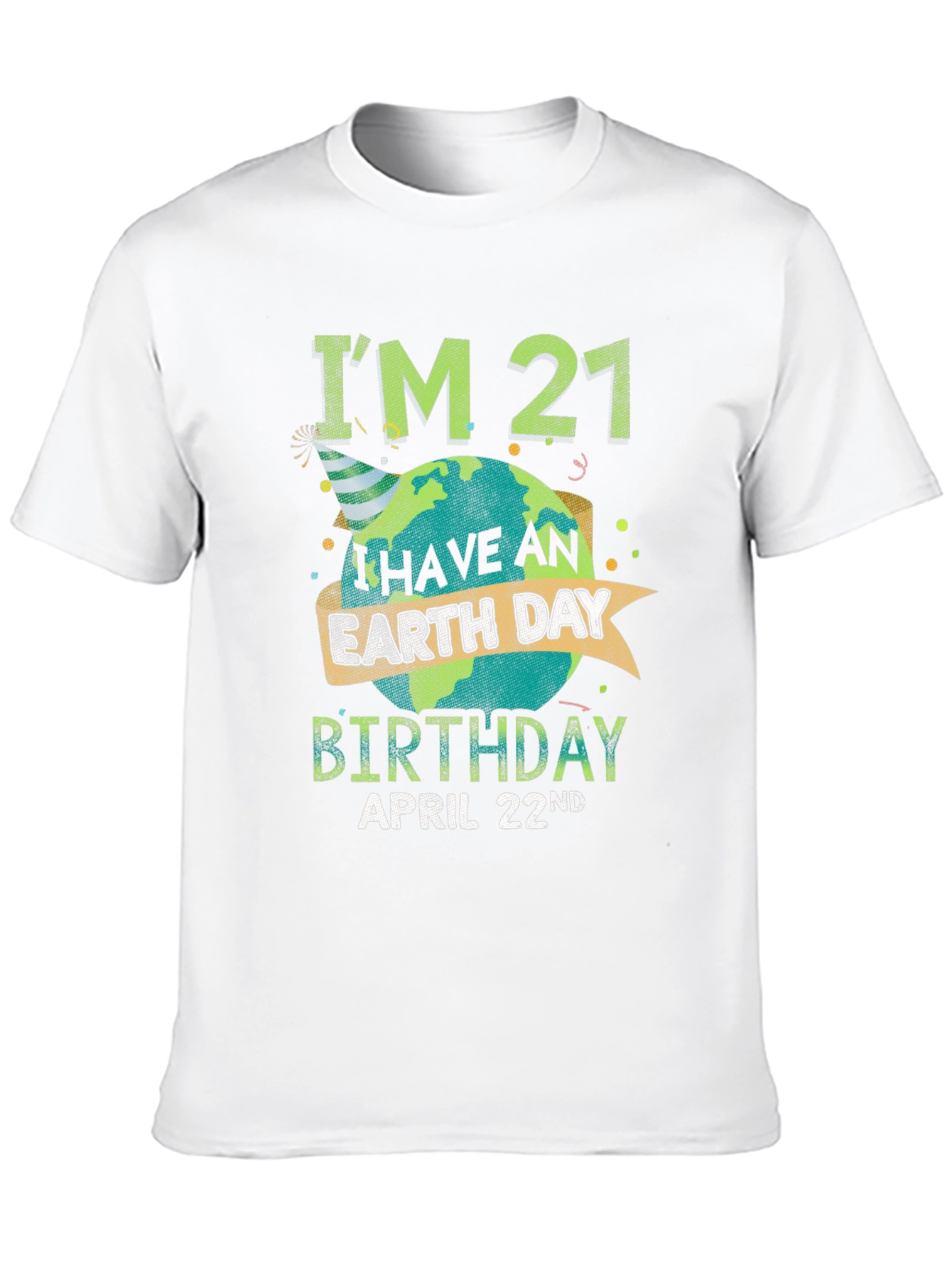 Camiseta Cumpleaños Día de la Tierra - 21 Años