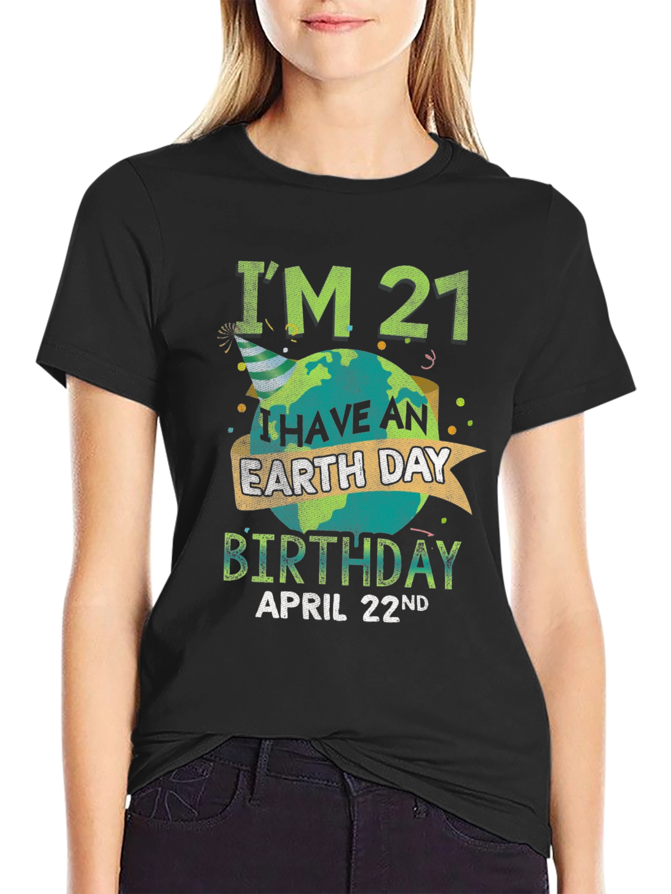 Camiseta Cumpleaños Día de la Tierra - 21 Años