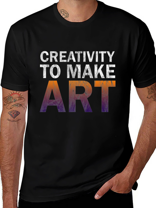 Camiseta Negra Creativity to Make Art