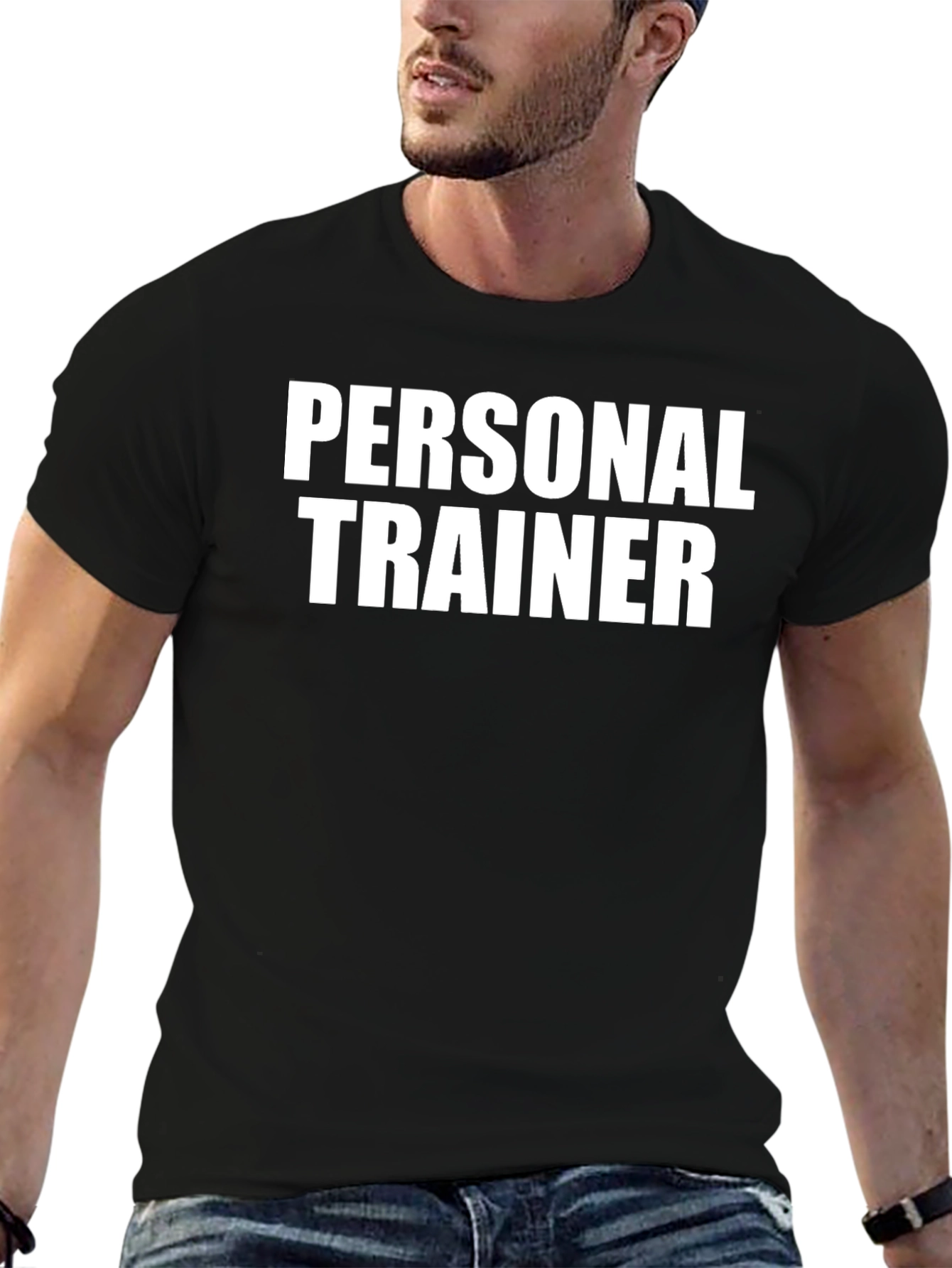 Camiseta Personal Trainer Negra Algodón