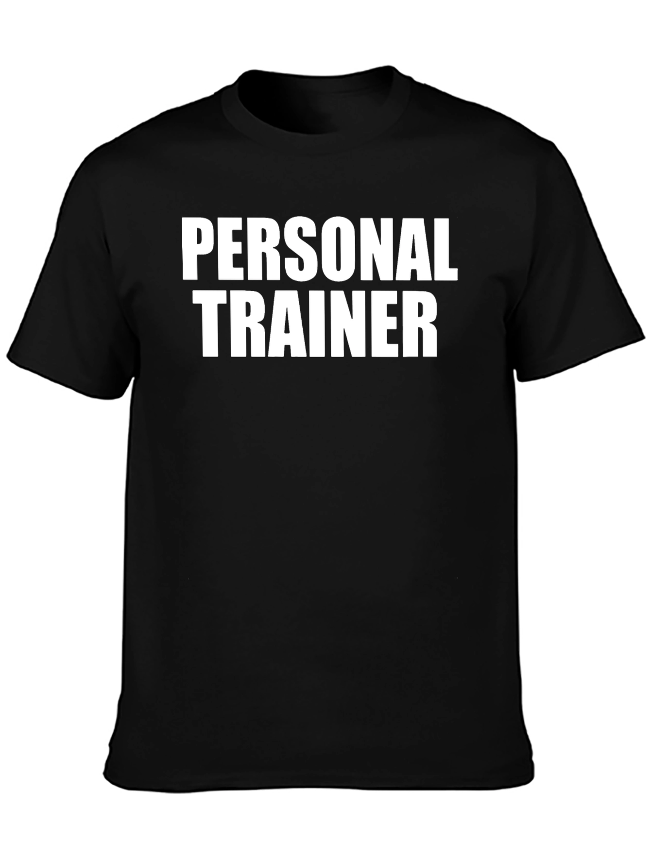 Camiseta Personal Trainer Negra Algodón