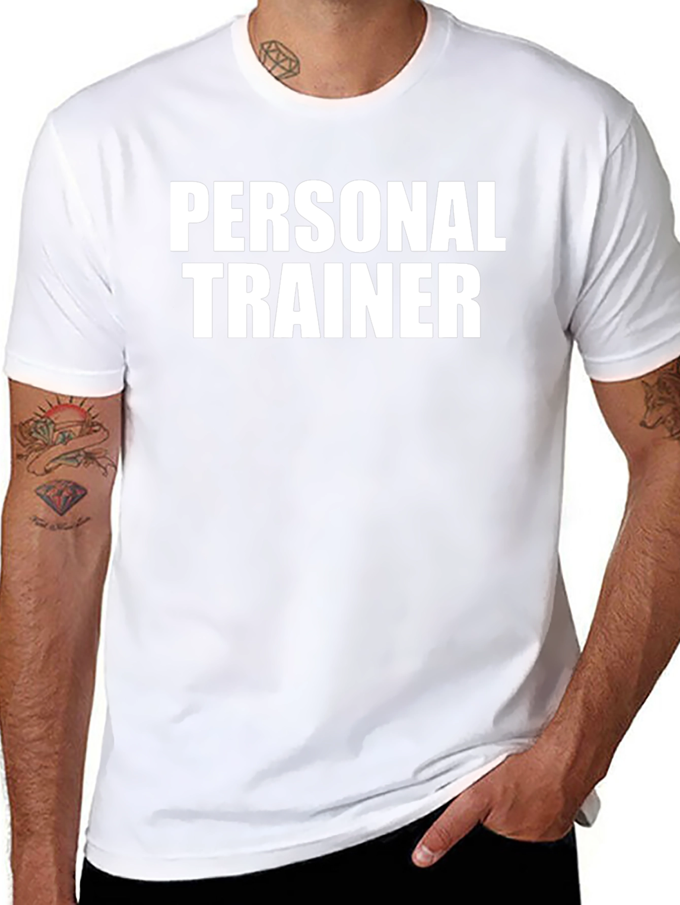 Camiseta Personal Trainer Negra Algodón