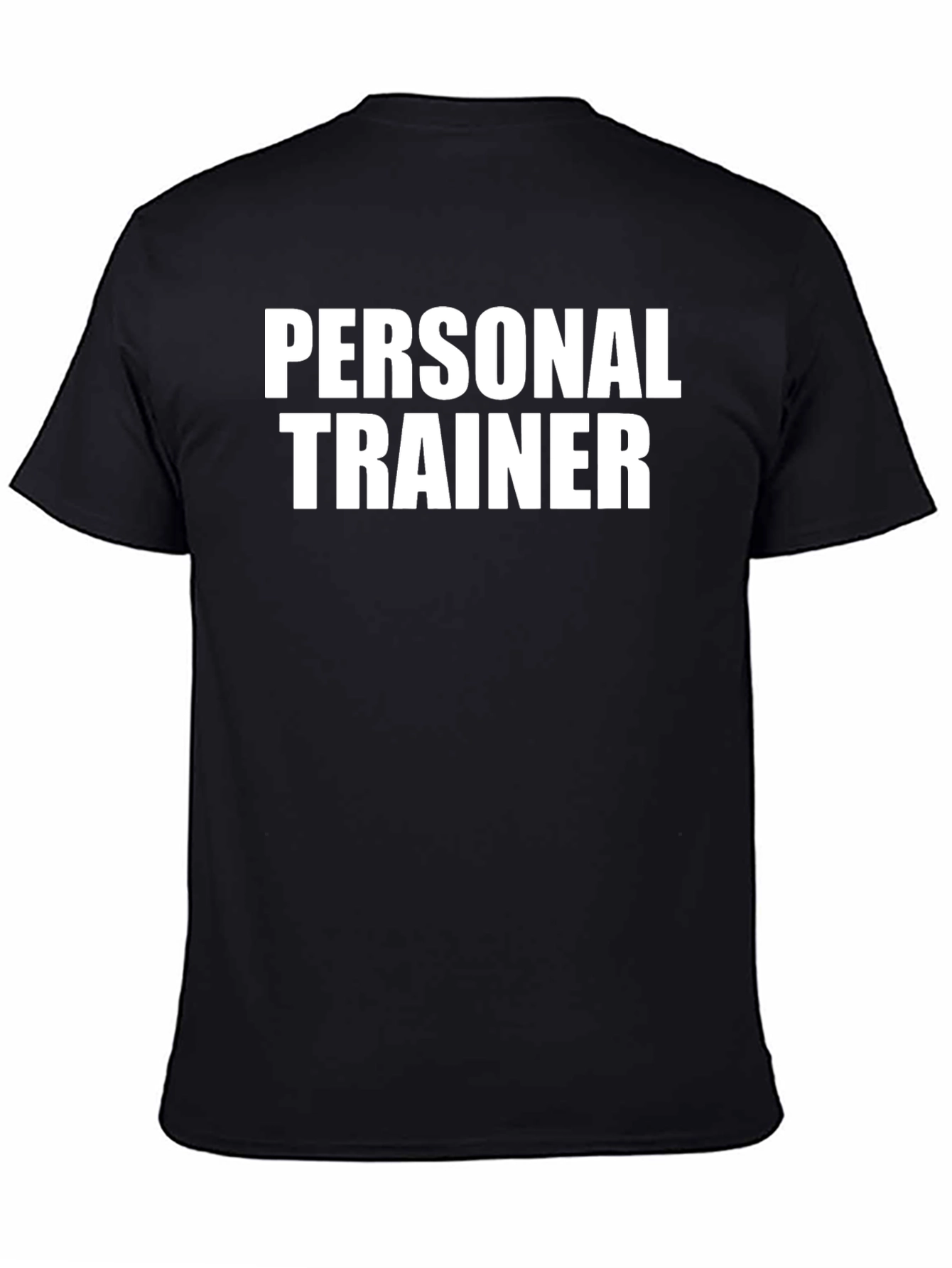 Camiseta Personal Trainer Negra Algodón