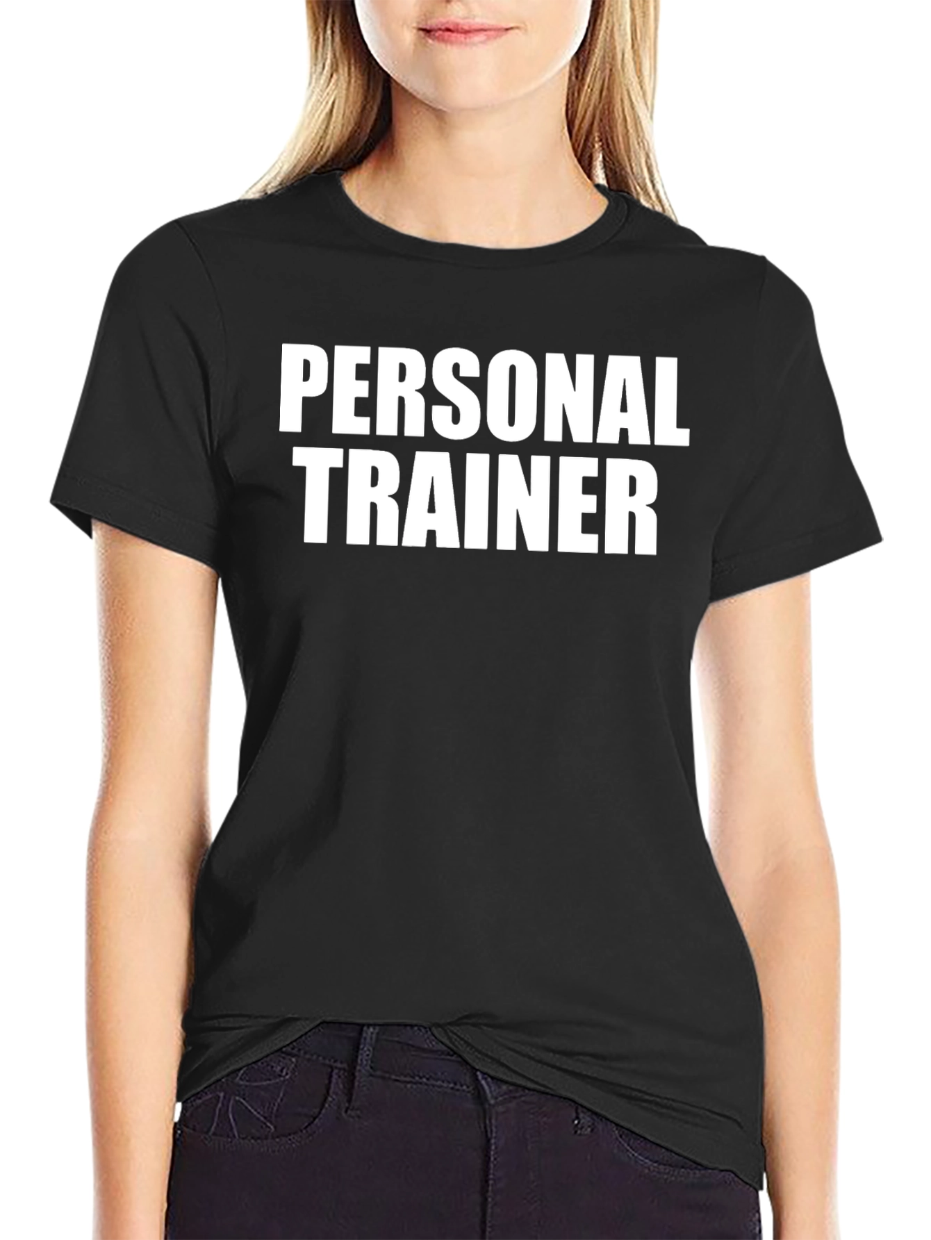 Camiseta Personal Trainer Negra Algodón