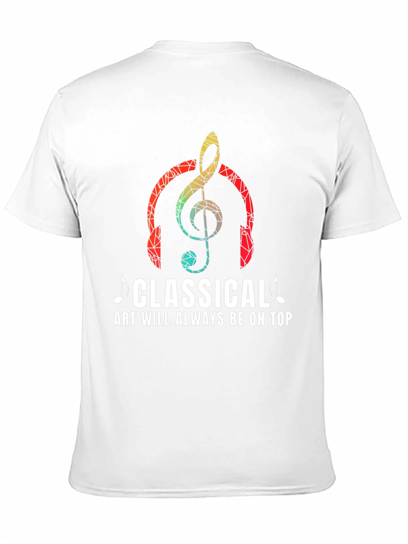 Camiseta Clásica con Diseño Musical para Amantes del Arte