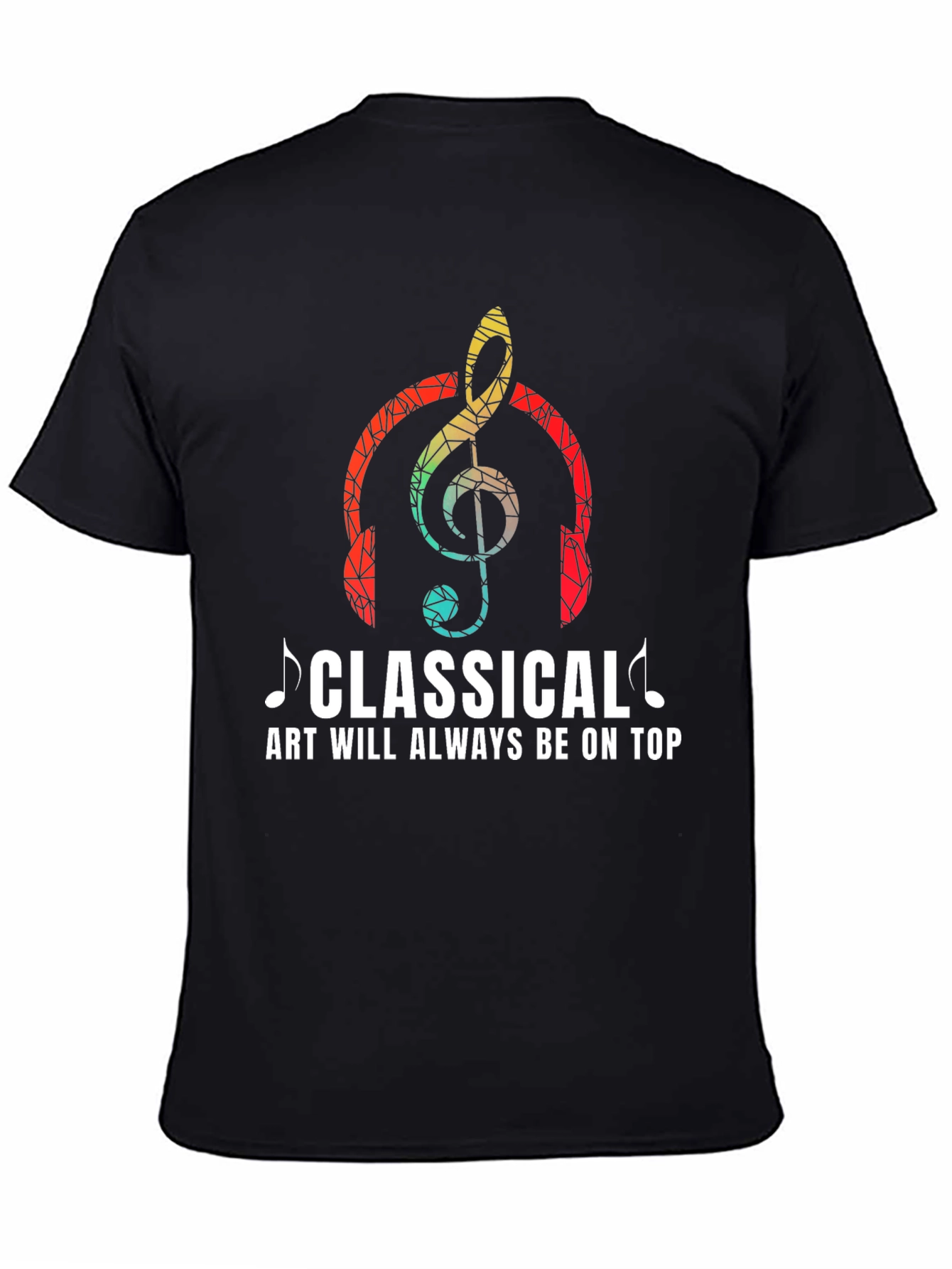 Camiseta Clásica con Diseño Musical para Amantes del Arte