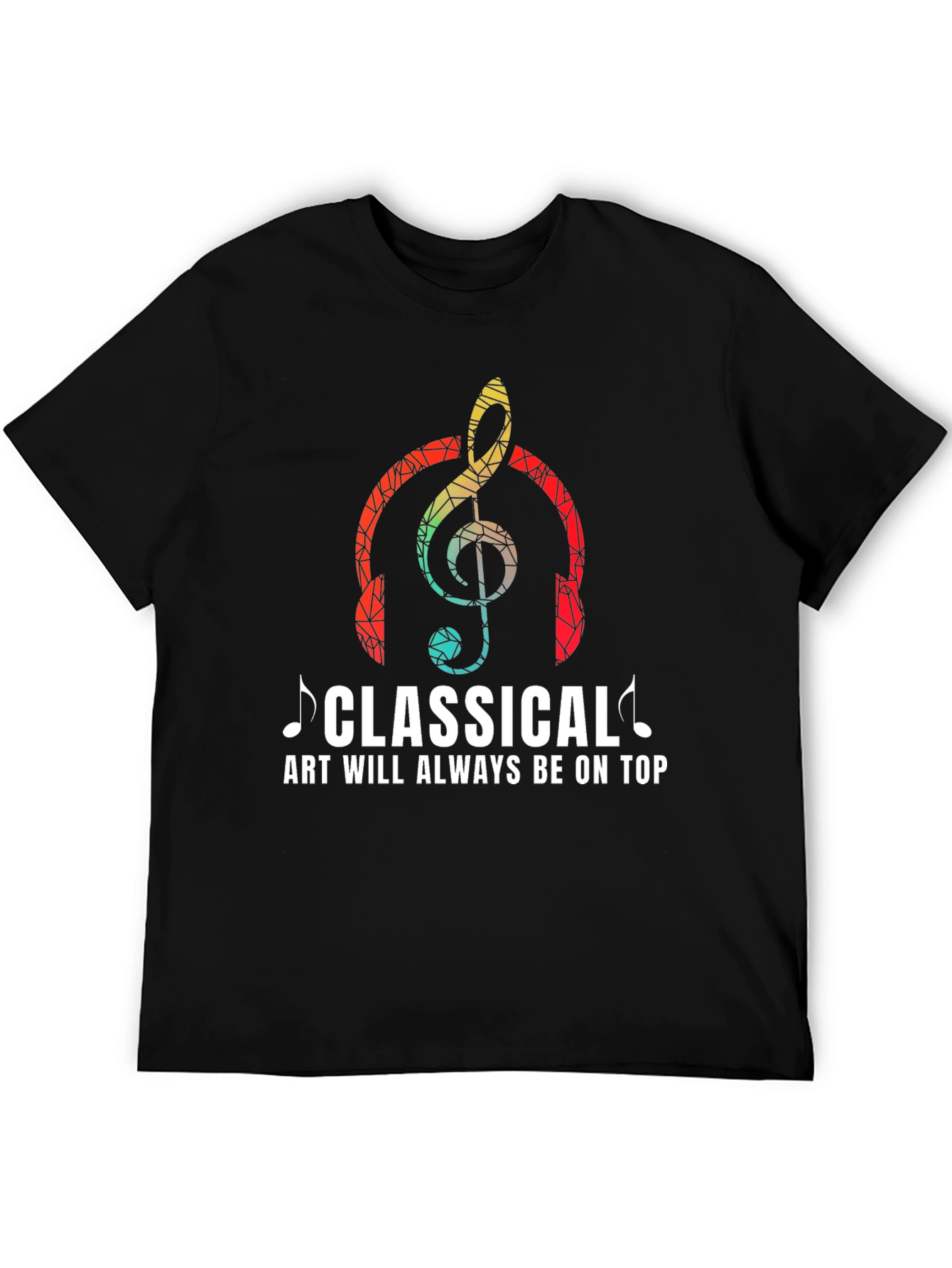 Camiseta Clásica con Diseño Musical para Amantes del Arte
