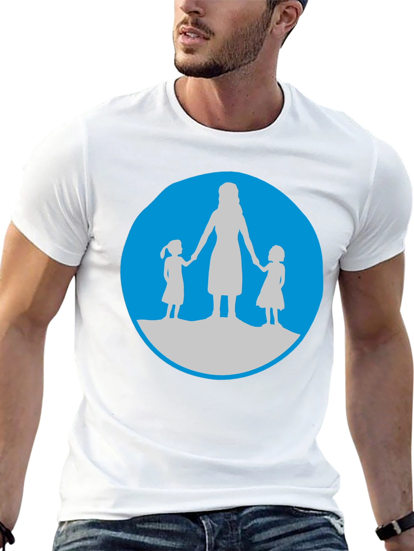 Camiseta Hombre: Madre e Hijas - Diseño Adorable