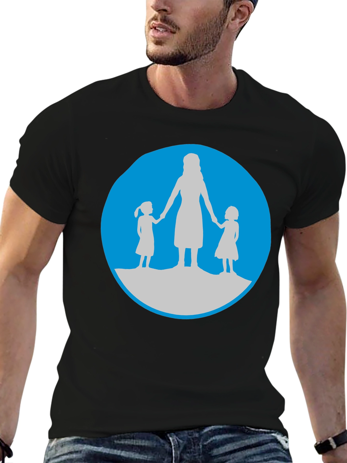 Camiseta Hombre: Madre e Hijas - Diseño Adorable