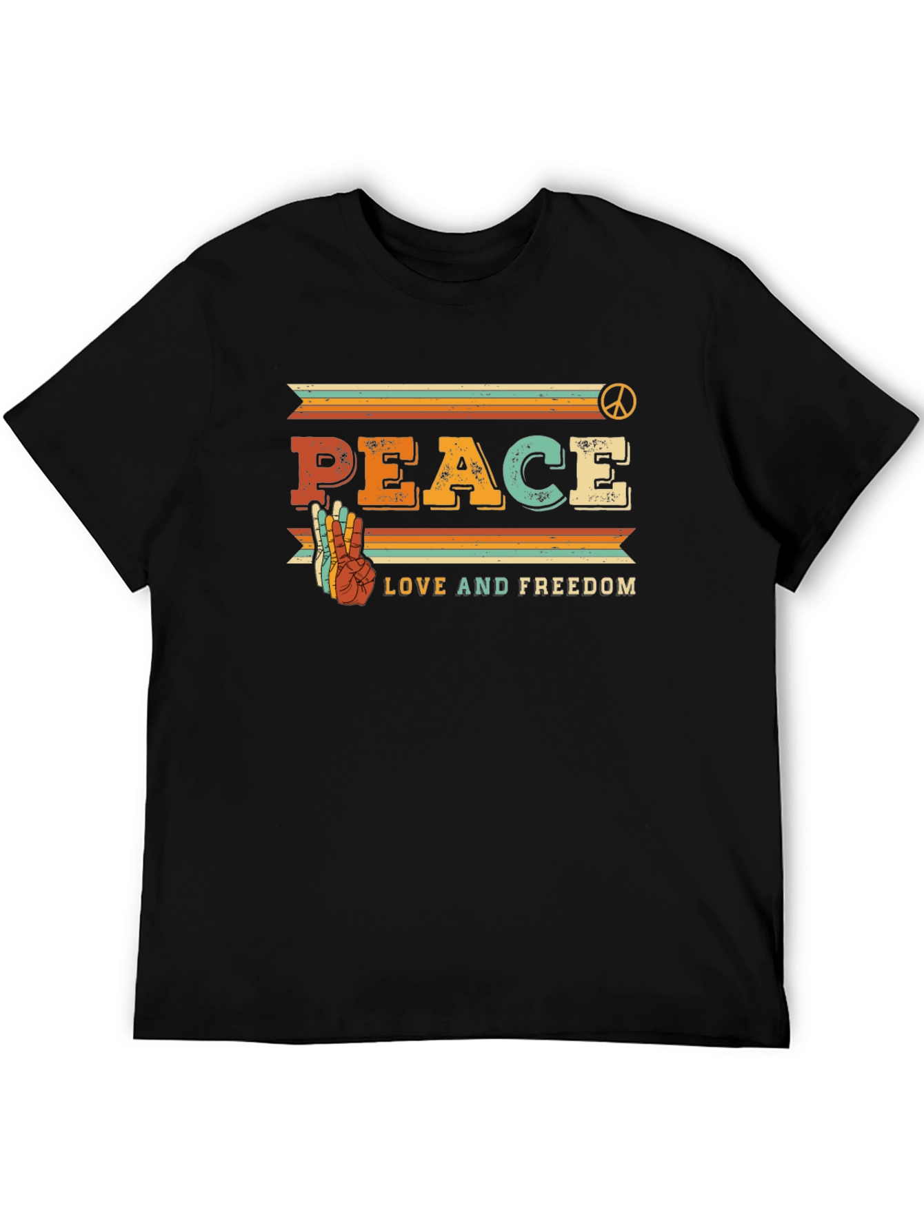 Camiseta Retro Paz Amor y Libertad