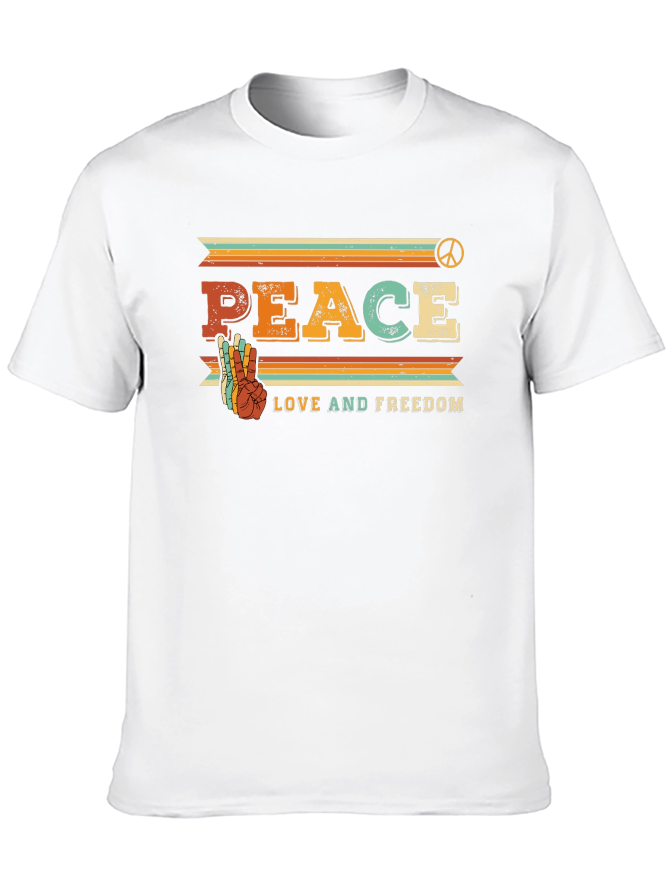 Camiseta Retro Paz Amor y Libertad