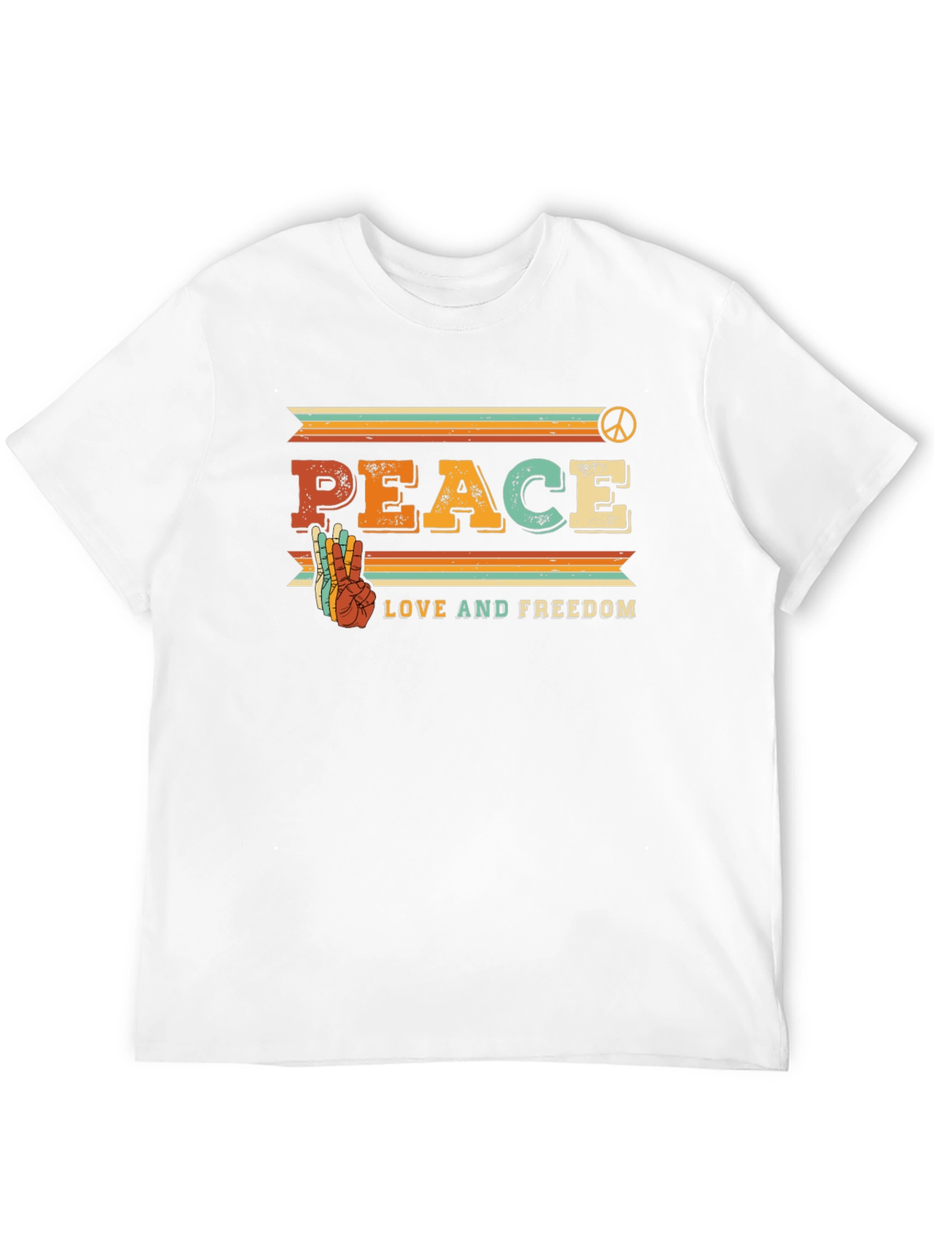 Camiseta Retro Paz Amor y Libertad
