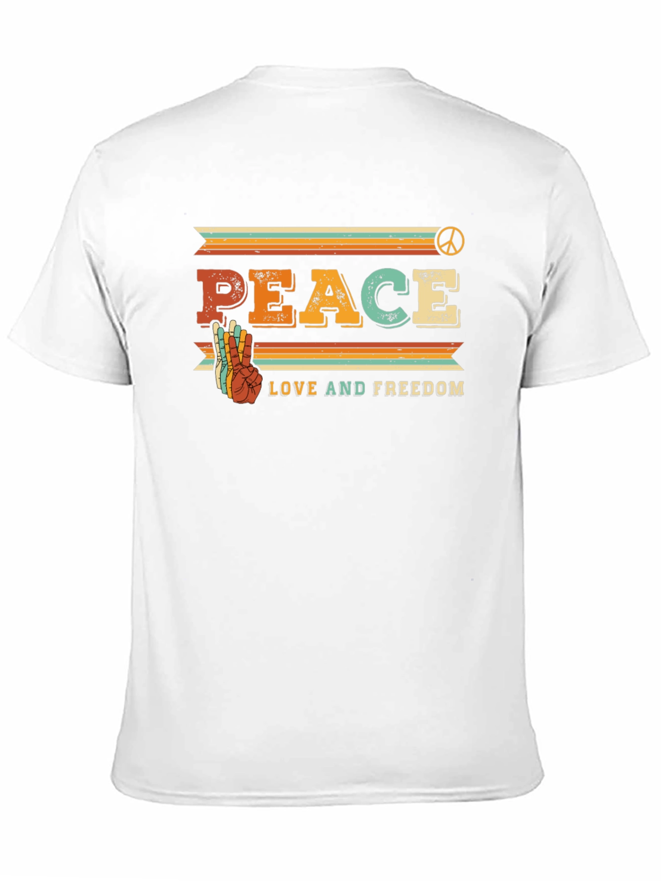Camiseta Retro Paz Amor y Libertad