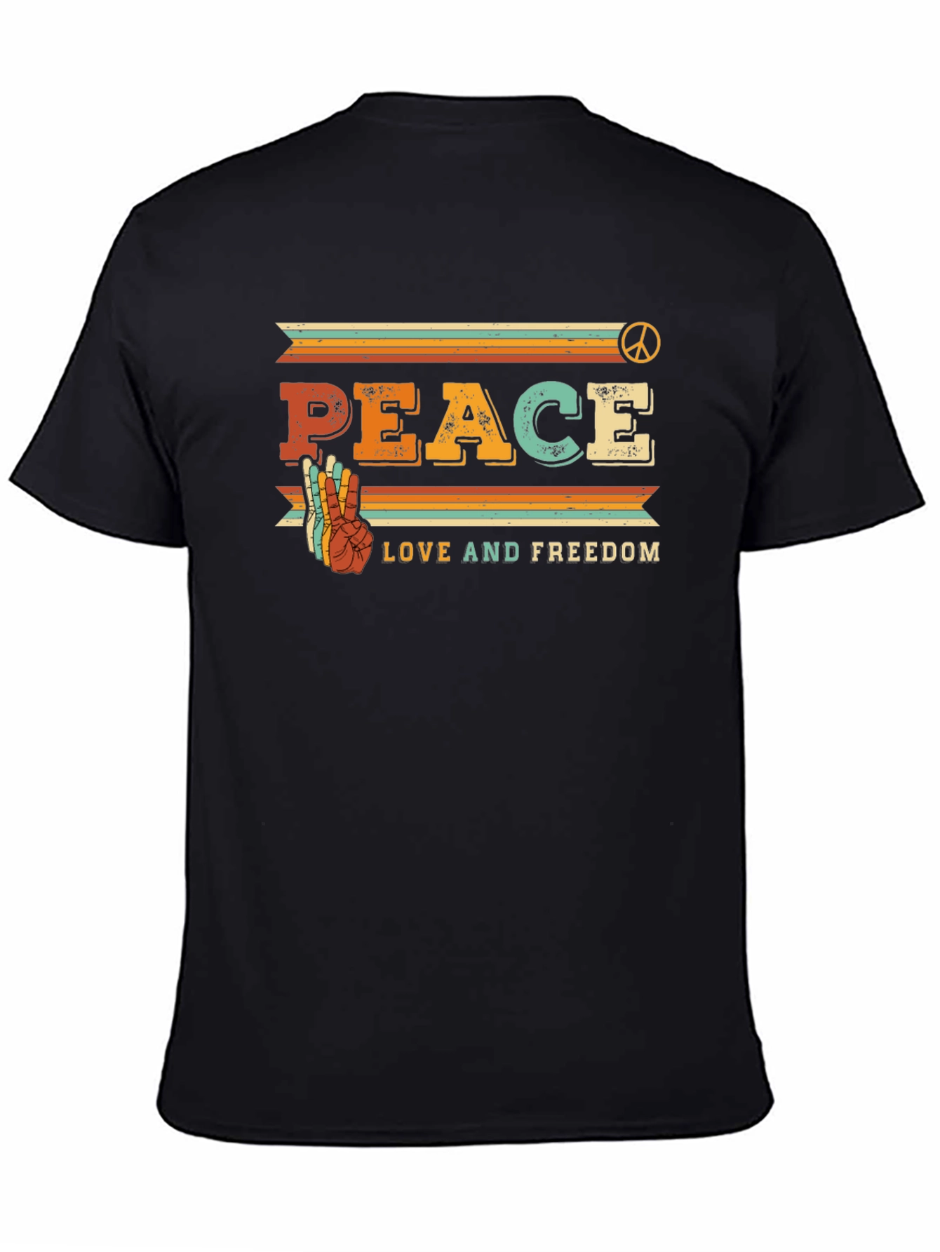 Camiseta Retro Paz Amor y Libertad