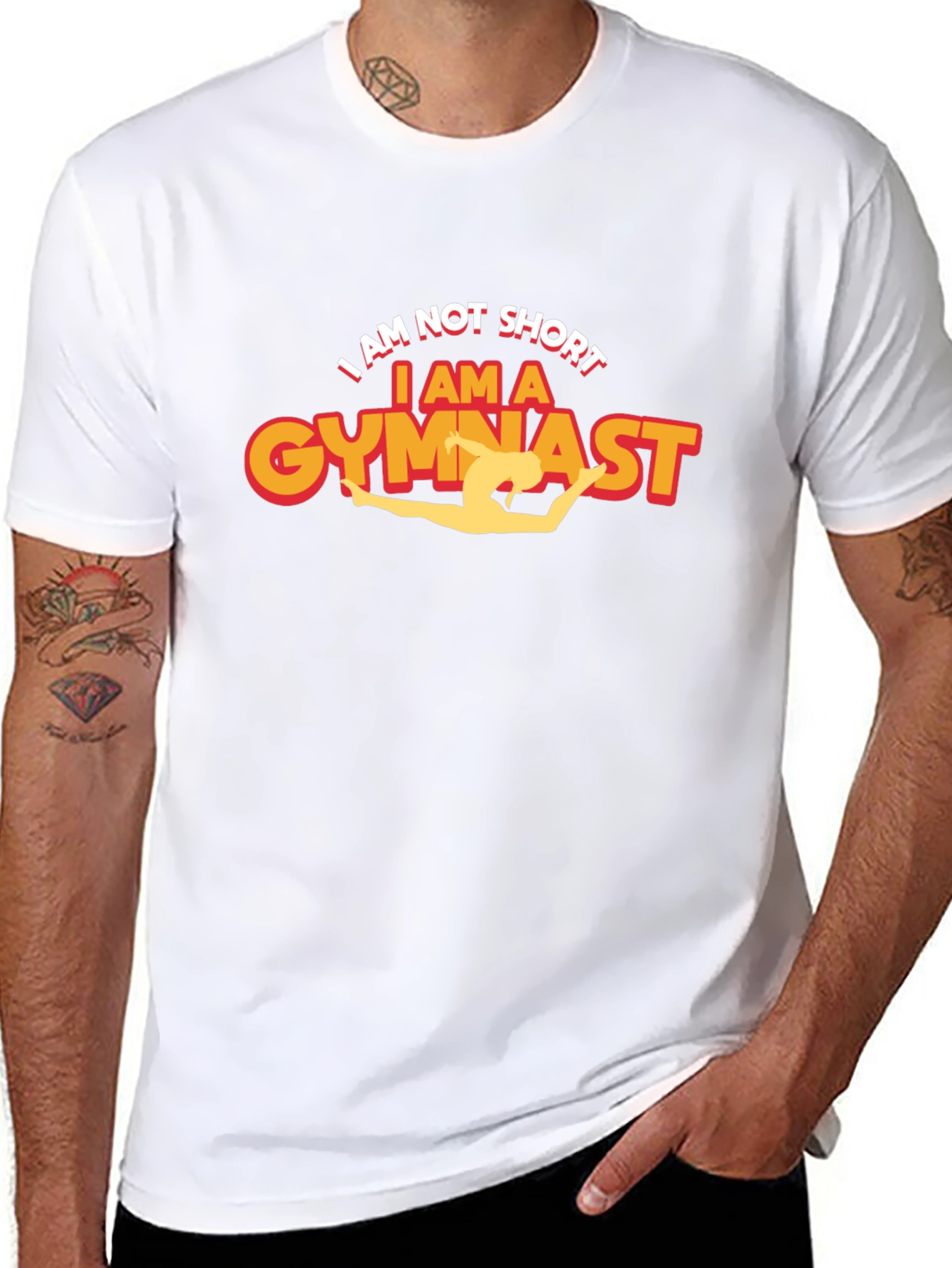 Camiseta Negra Soy Gimnasta Divertida