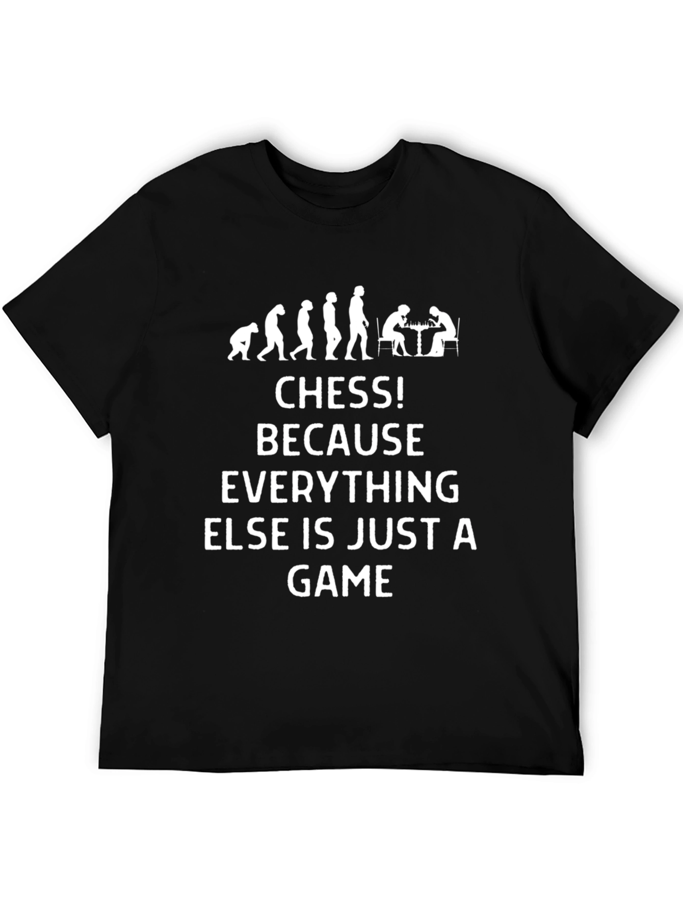 Camiseta Negra: Evolución al Ajedrez