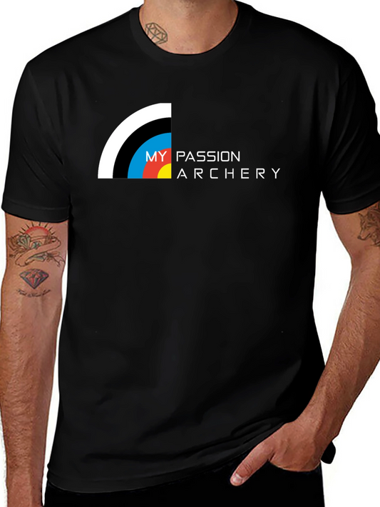 Camiseta Negra My Passion Archery para Hombre