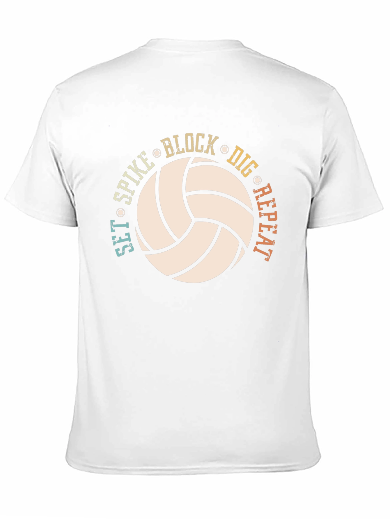 Camiseta de voleibol: ¡Set Spike Block Dig Repeat!