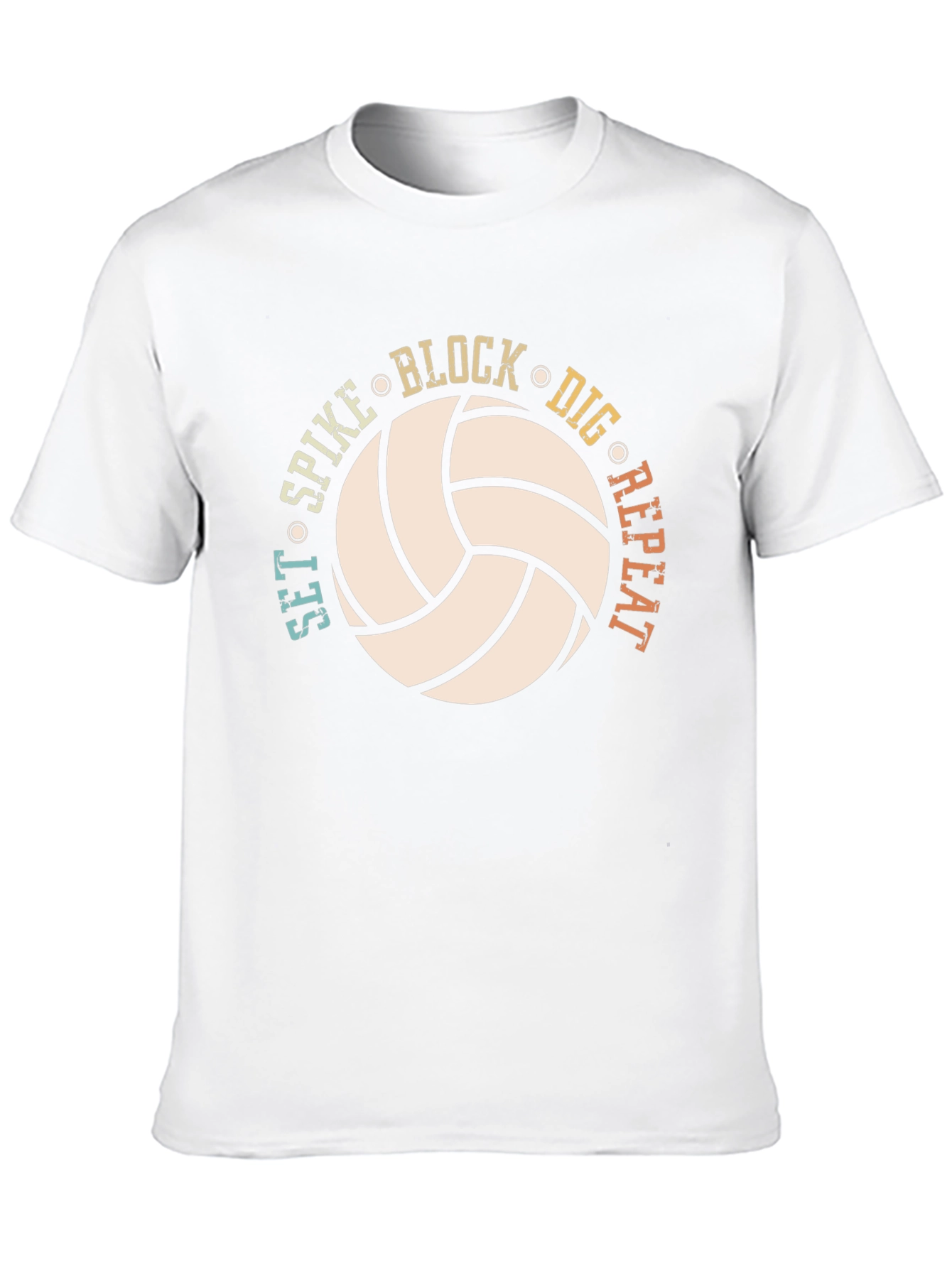 Camiseta de voleibol: ¡Set Spike Block Dig Repeat!