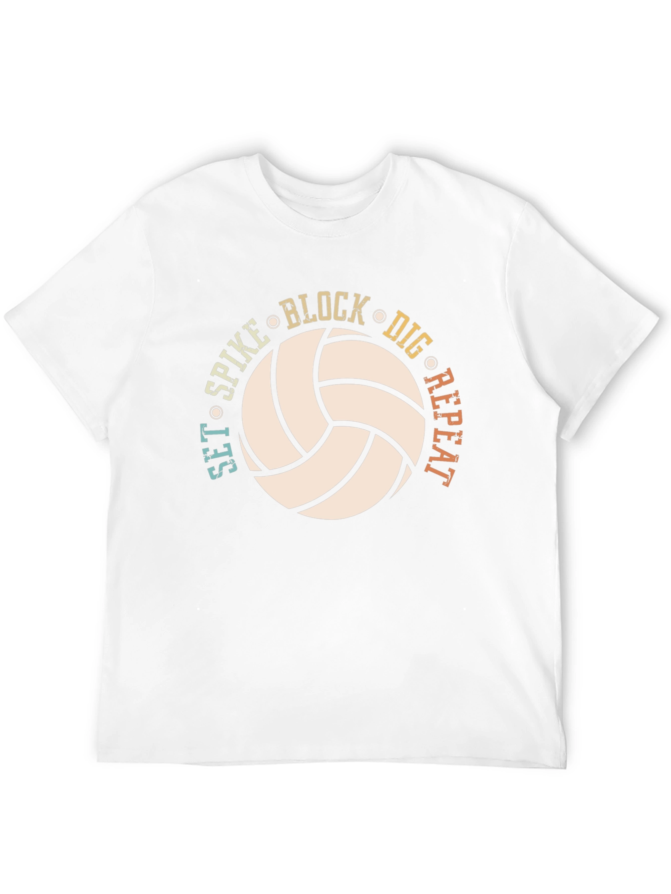 Camiseta de voleibol: ¡Set Spike Block Dig Repeat!