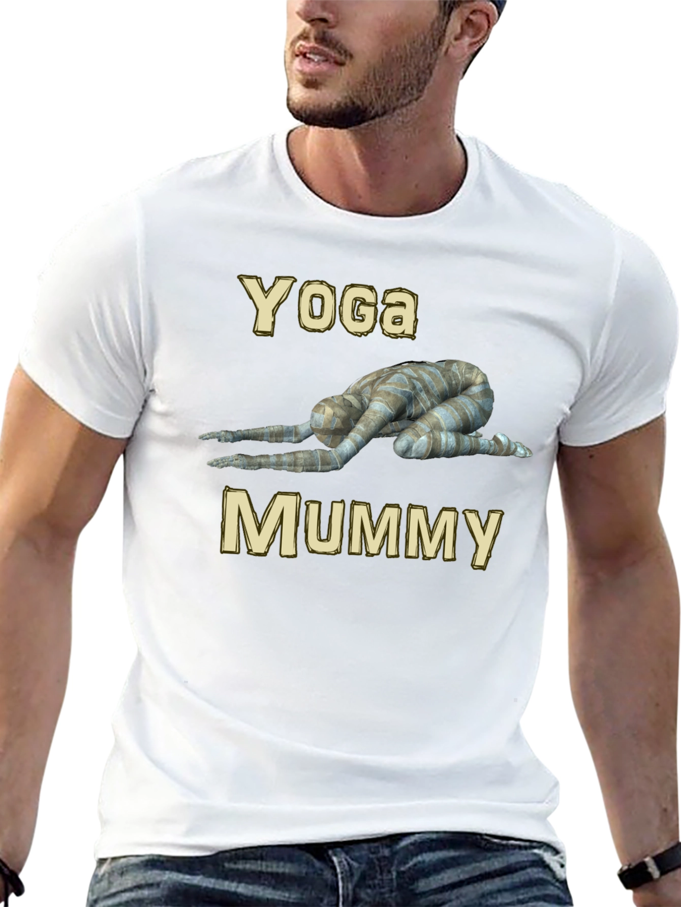 Camiseta Yoga Mummy Negra