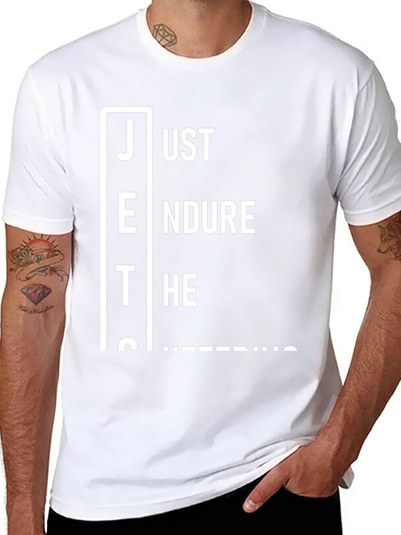 Camiseta Negra: Just Endure The Suffering