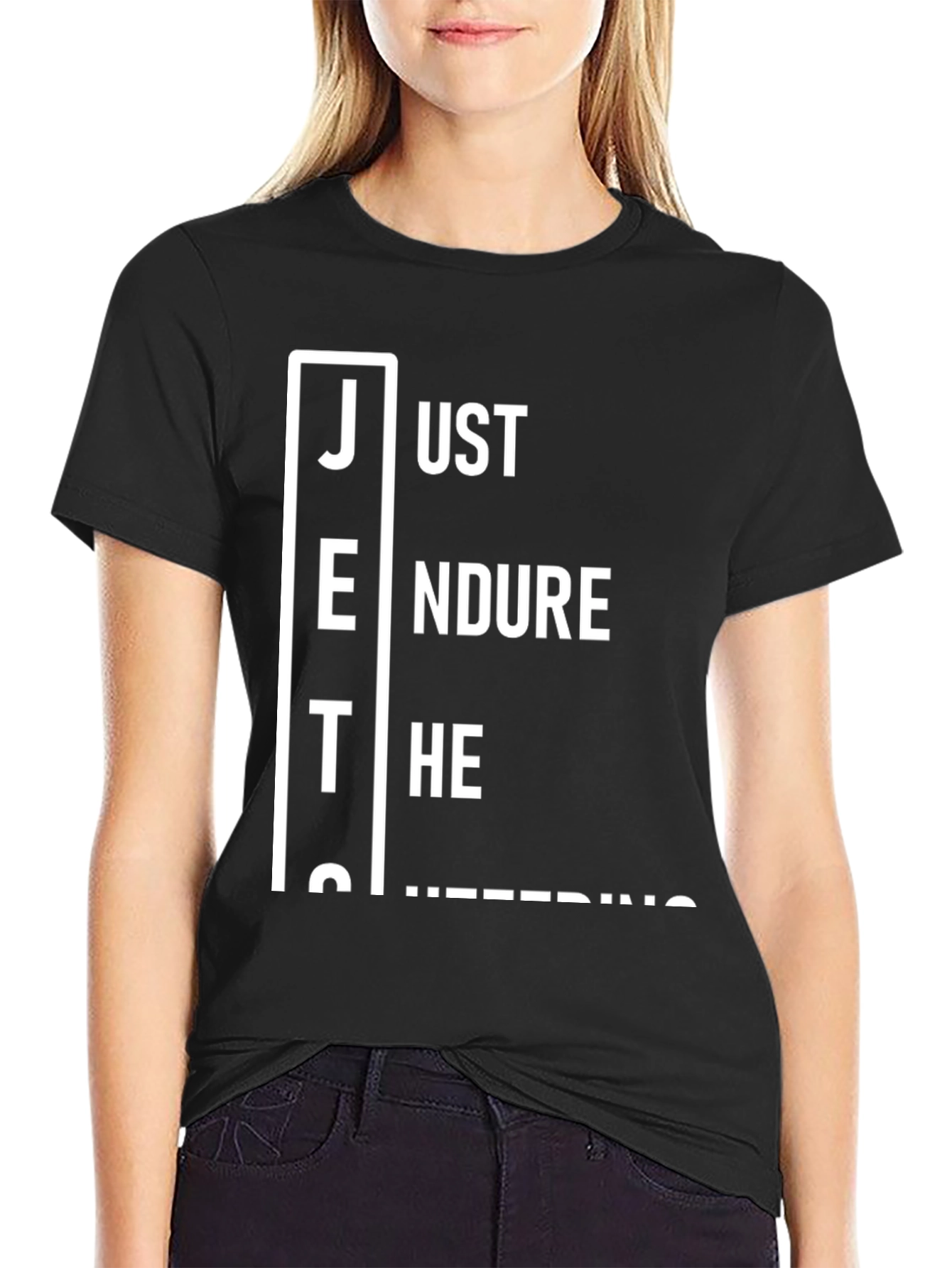 Camiseta Negra: Just Endure The Suffering