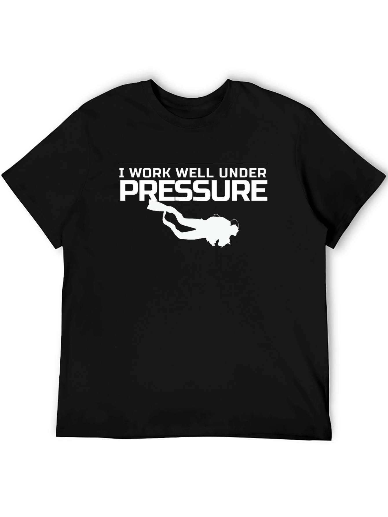 Camiseta Divertida: Trabajo Bien Bajo Presión - Buceo