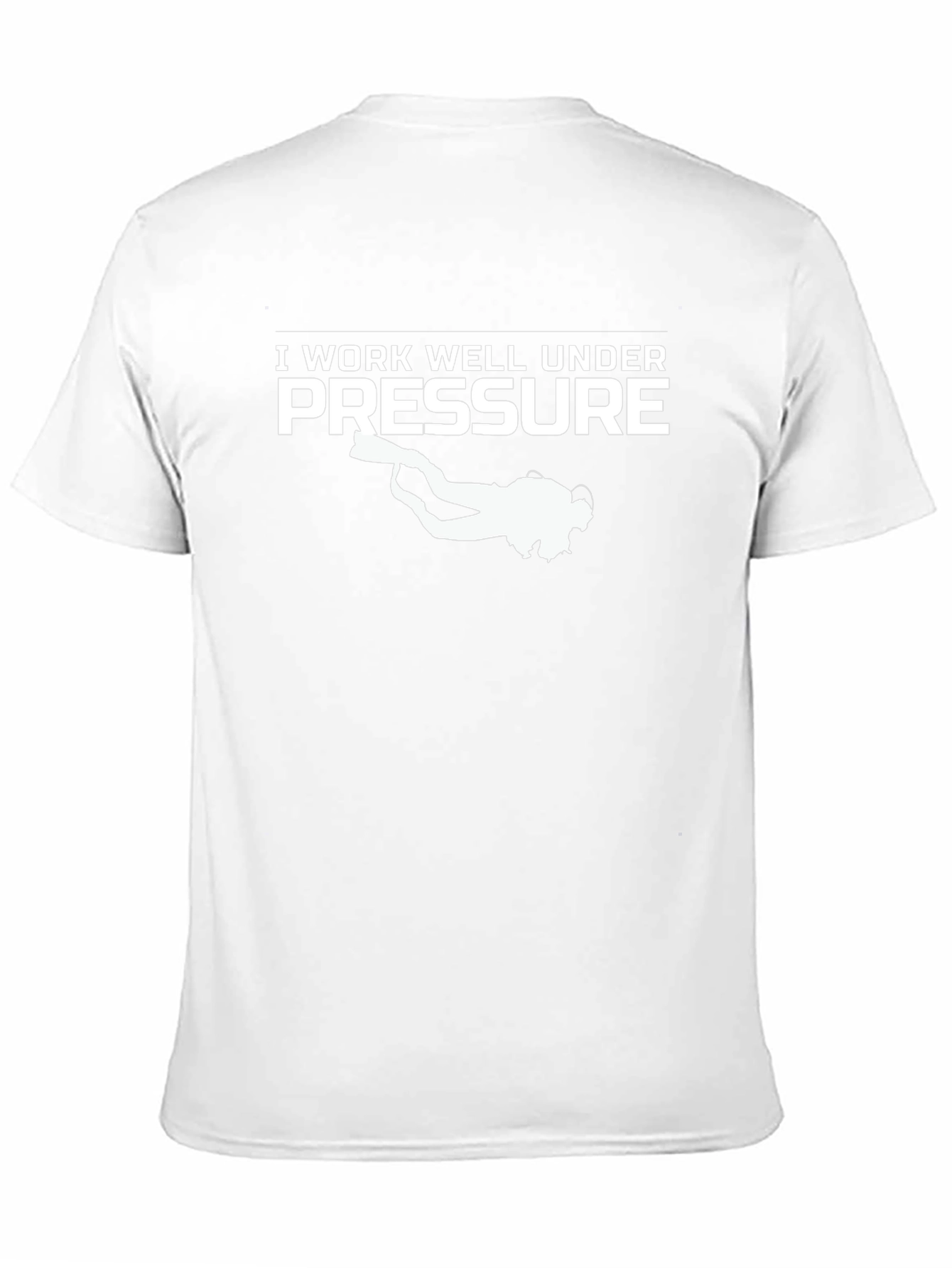 Camiseta Divertida: Trabajo Bien Bajo Presión - Buceo