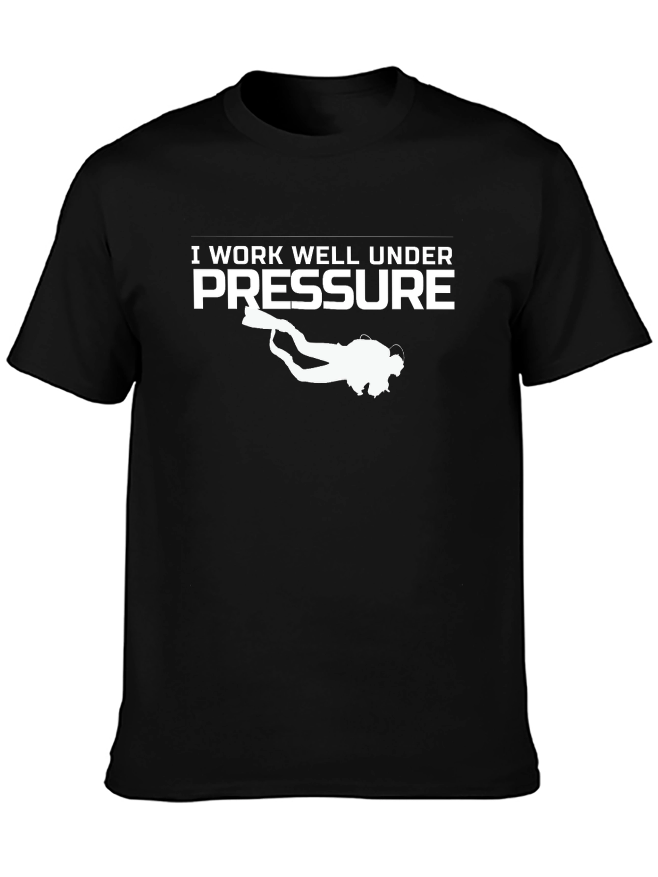 Camiseta Divertida: Trabajo Bien Bajo Presión - Buceo