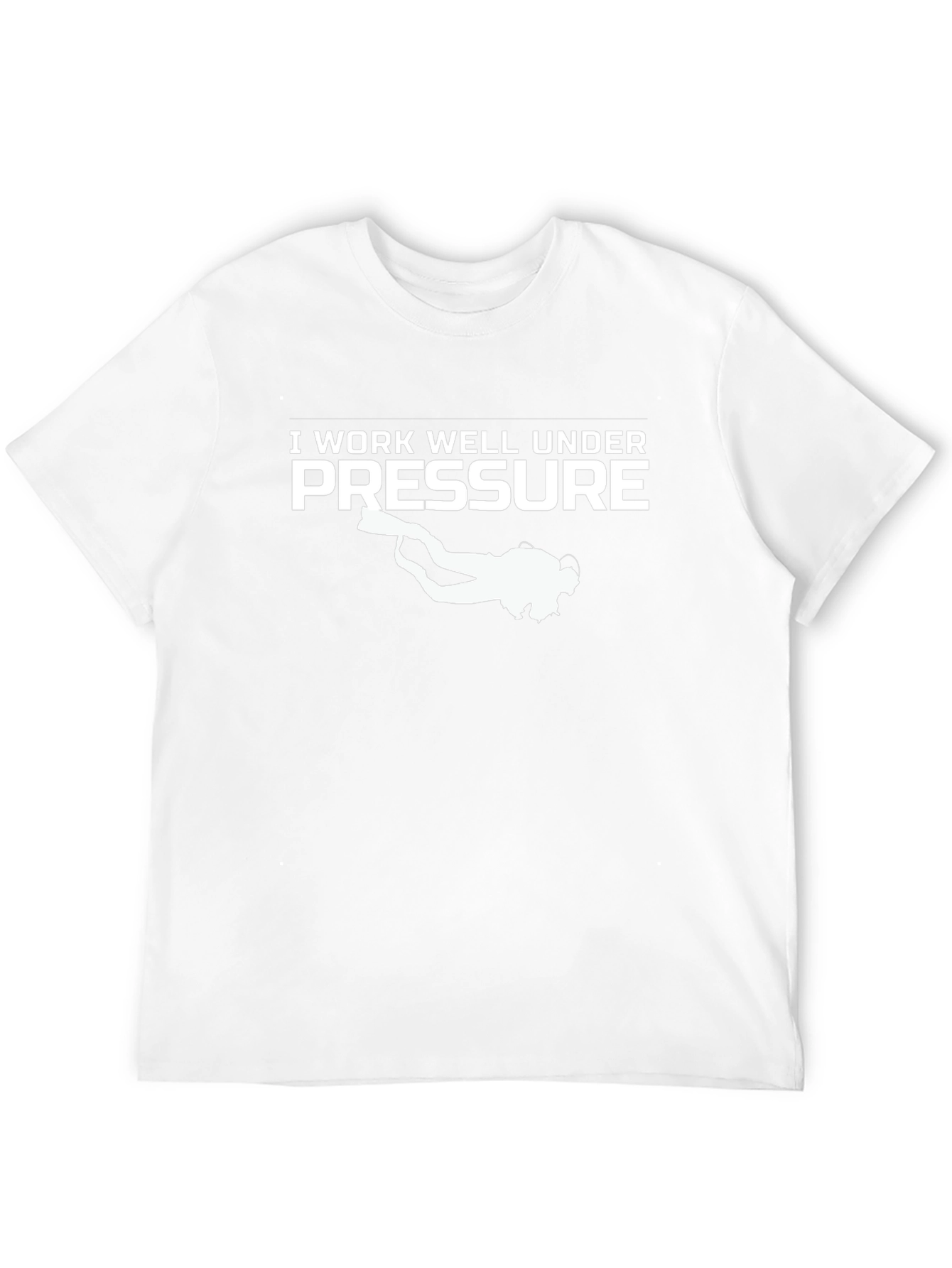 Camiseta Divertida: Trabajo Bien Bajo Presión - Buceo