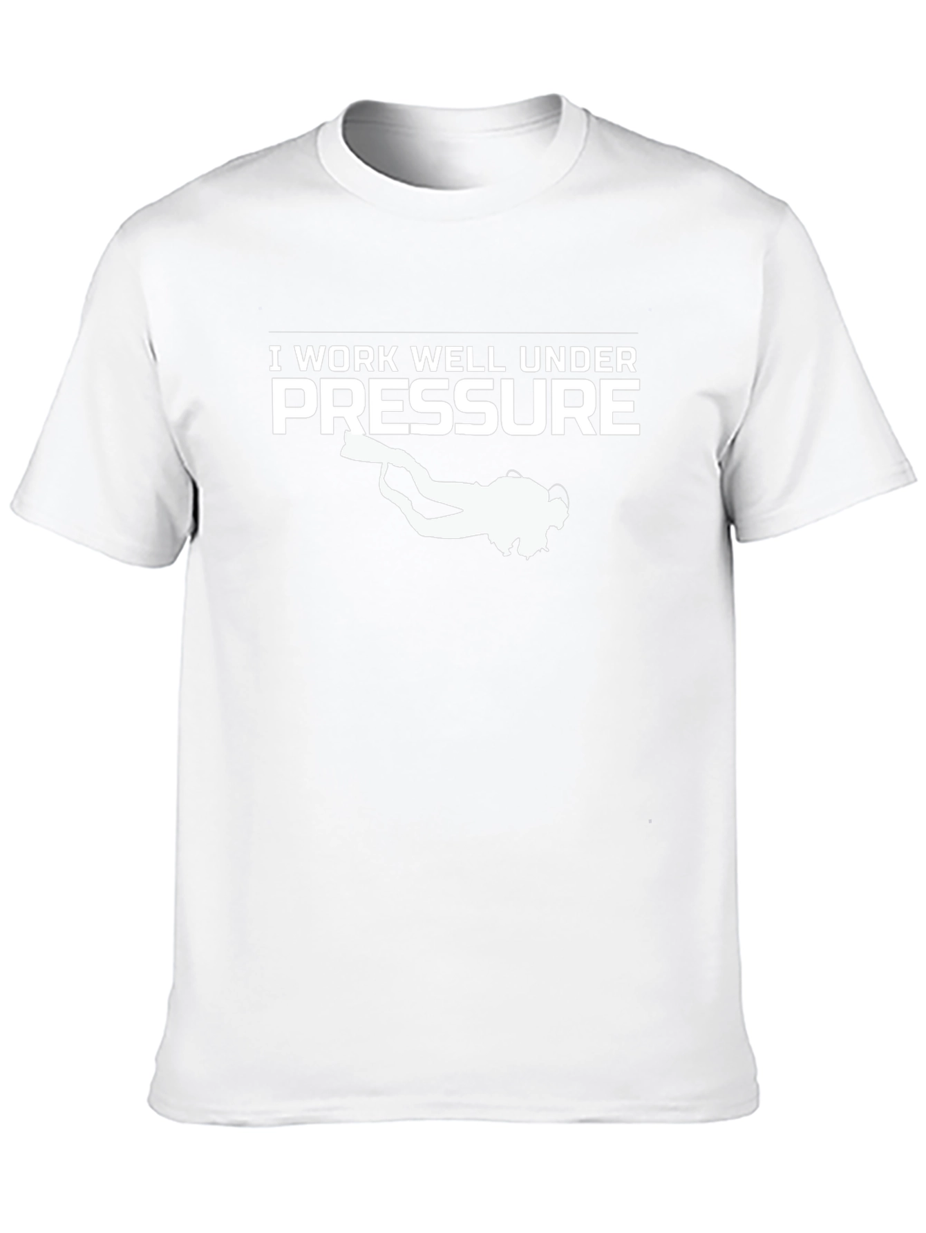 Camiseta Divertida: Trabajo Bien Bajo Presión - Buceo