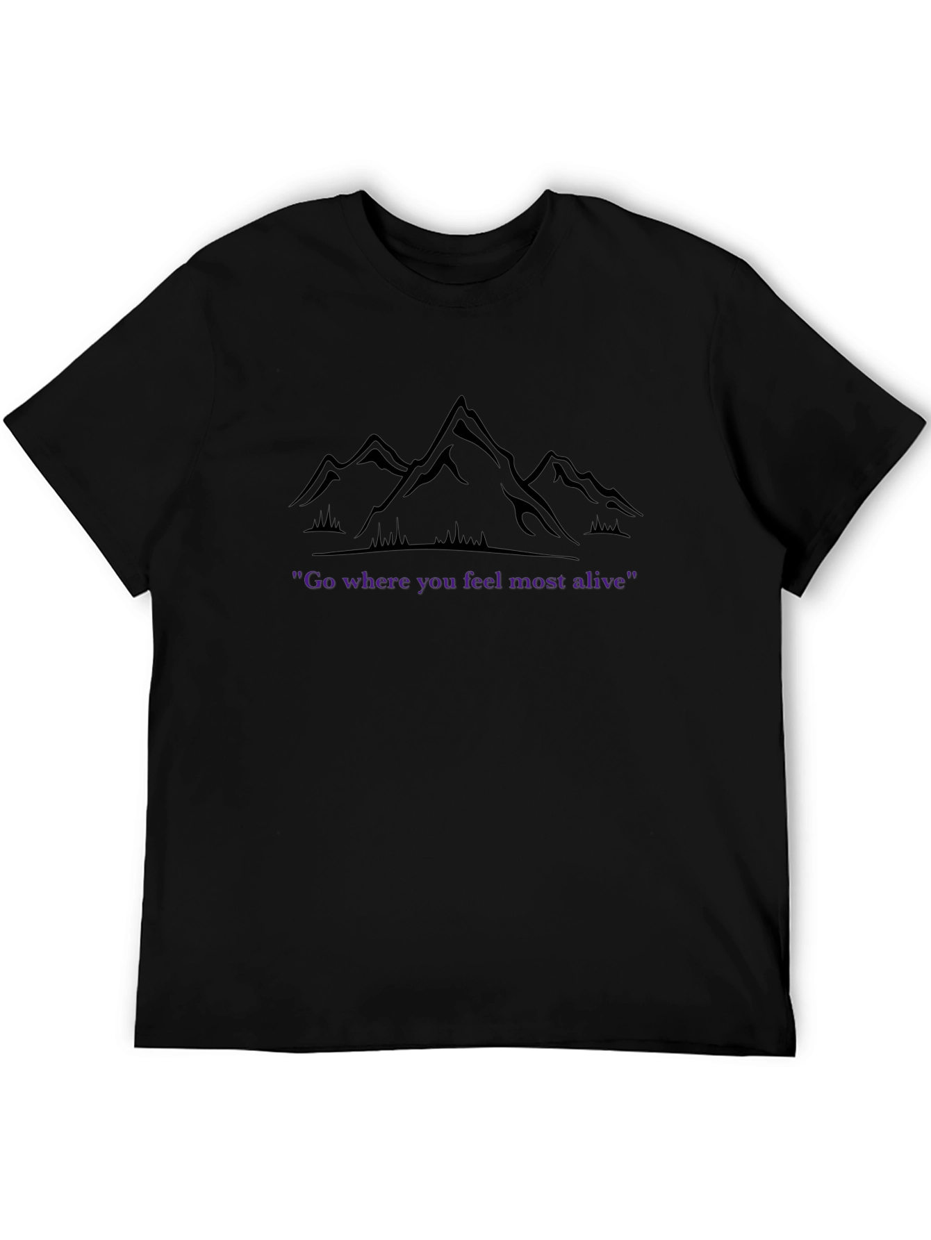 Camiseta Montaña Inspiradora Donde te sientas vivo
