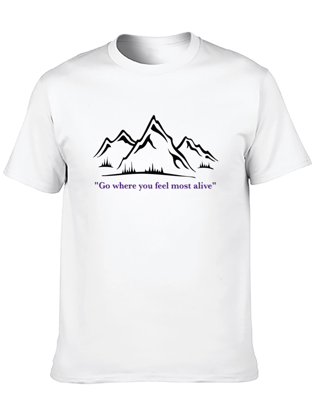 Camiseta Montaña Inspiradora Donde te sientas vivo