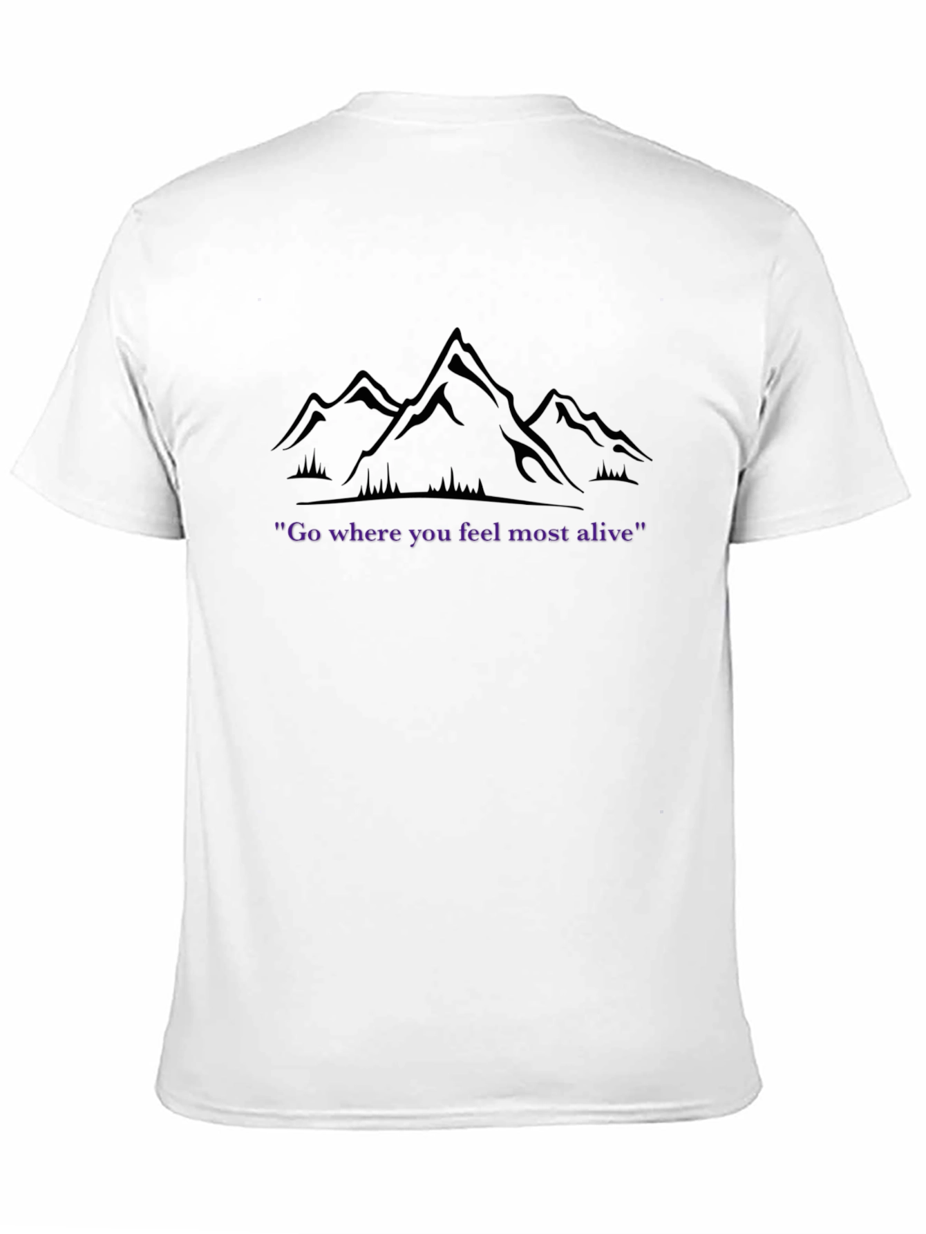 Camiseta Montaña Inspiradora Donde te sientas vivo