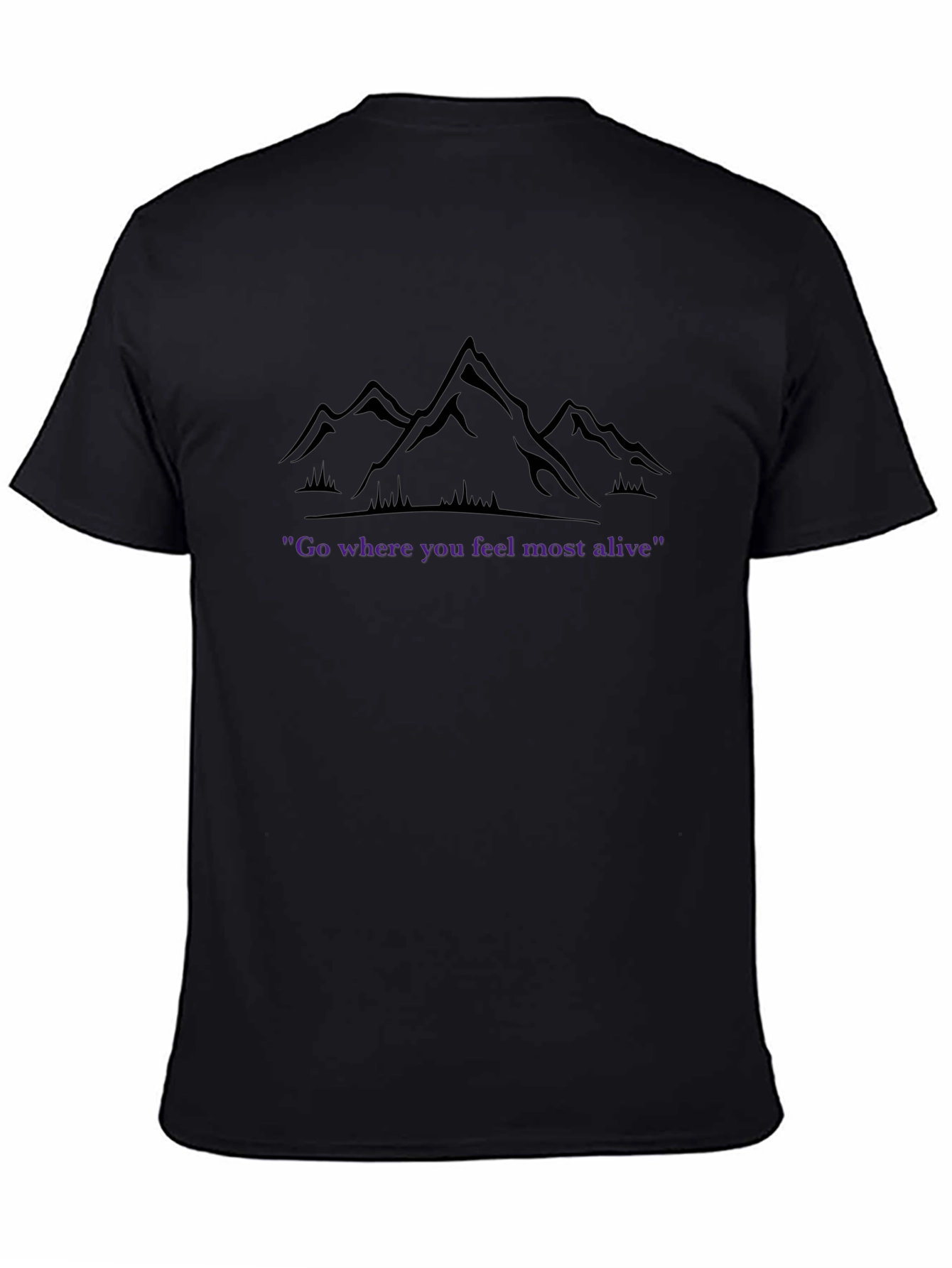 Camiseta Montaña Inspiradora Donde te sientas vivo