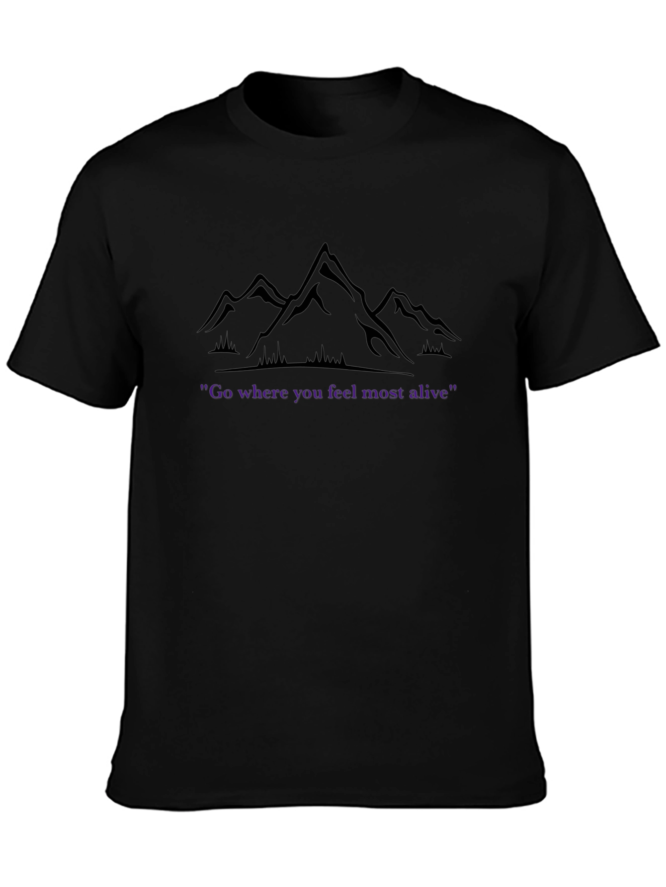 Camiseta Montaña Inspiradora Donde te sientas vivo