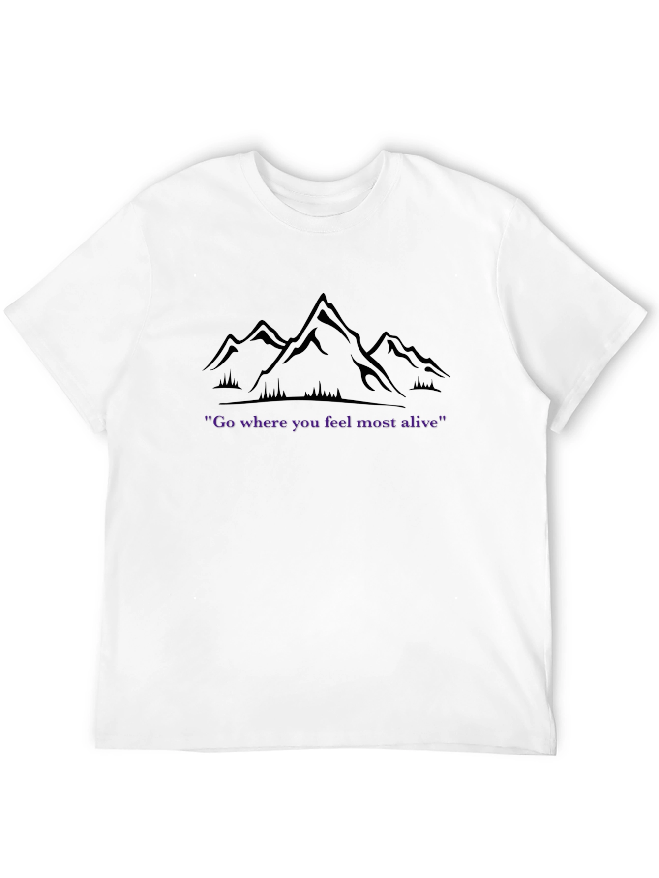 Camiseta Montaña Inspiradora Donde te sientas vivo
