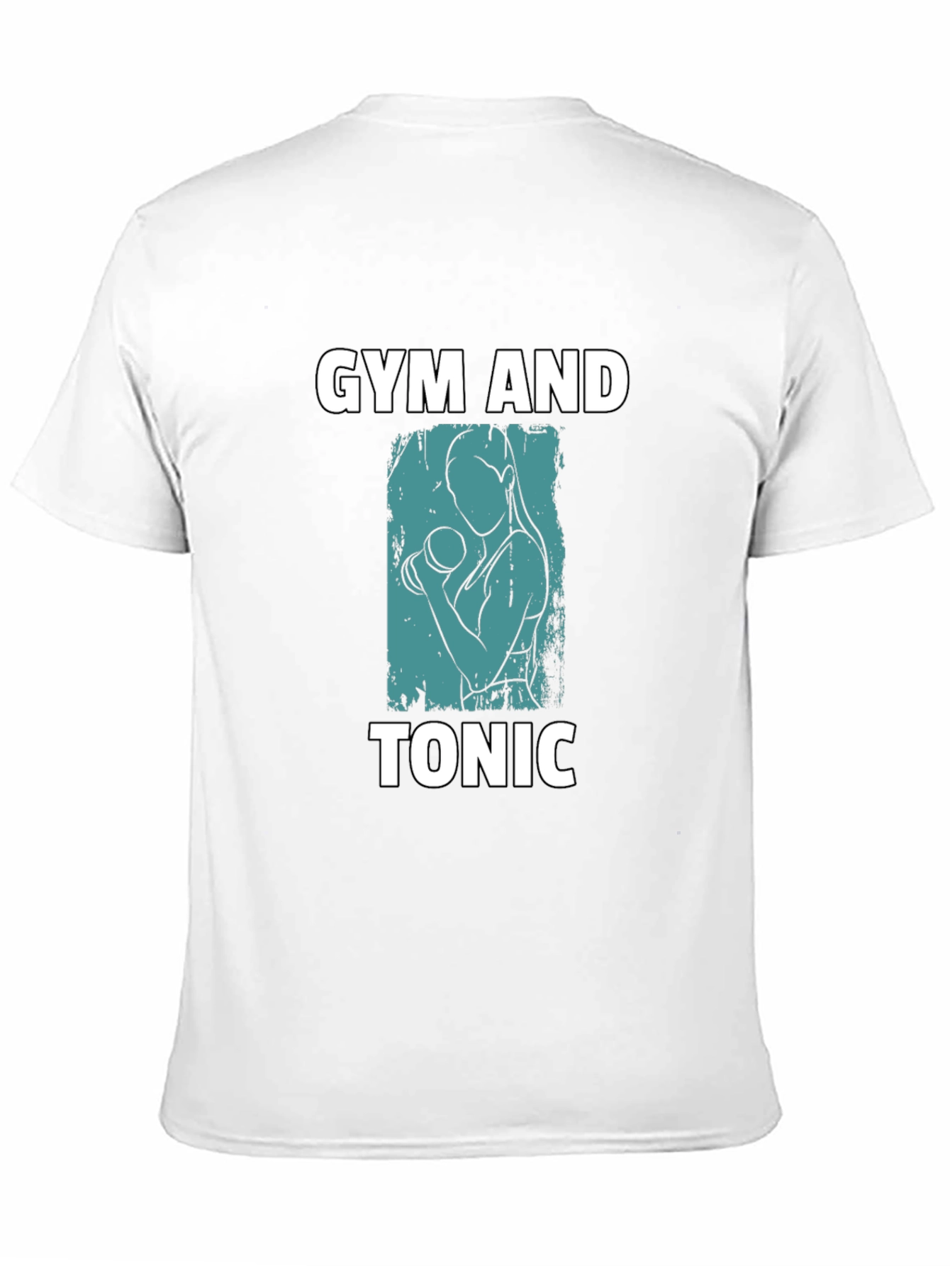 Camiseta Negra: Gym and Tonic - Estilo Fitness