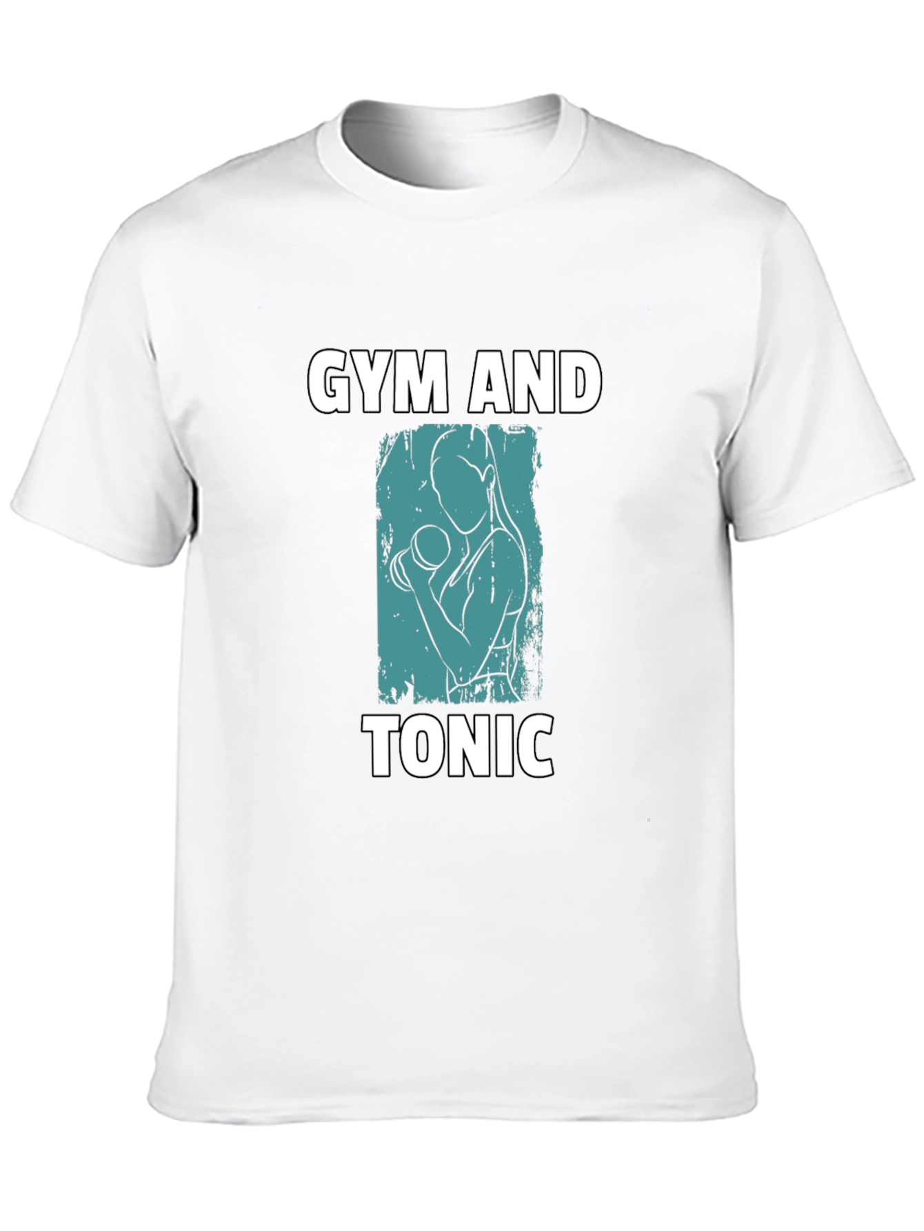 Camiseta Negra: Gym and Tonic - Estilo Fitness