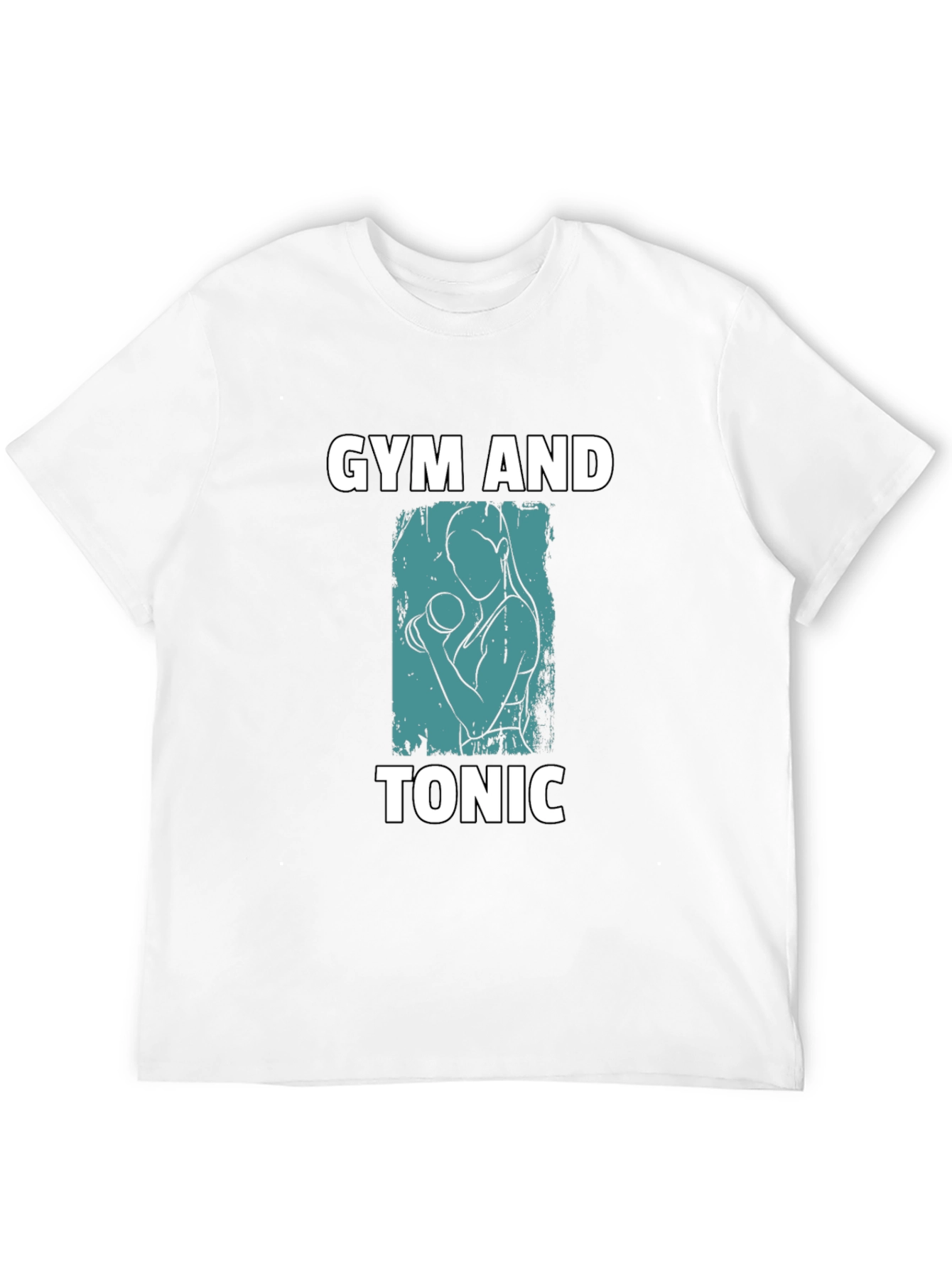 Camiseta Negra: Gym and Tonic - Estilo Fitness